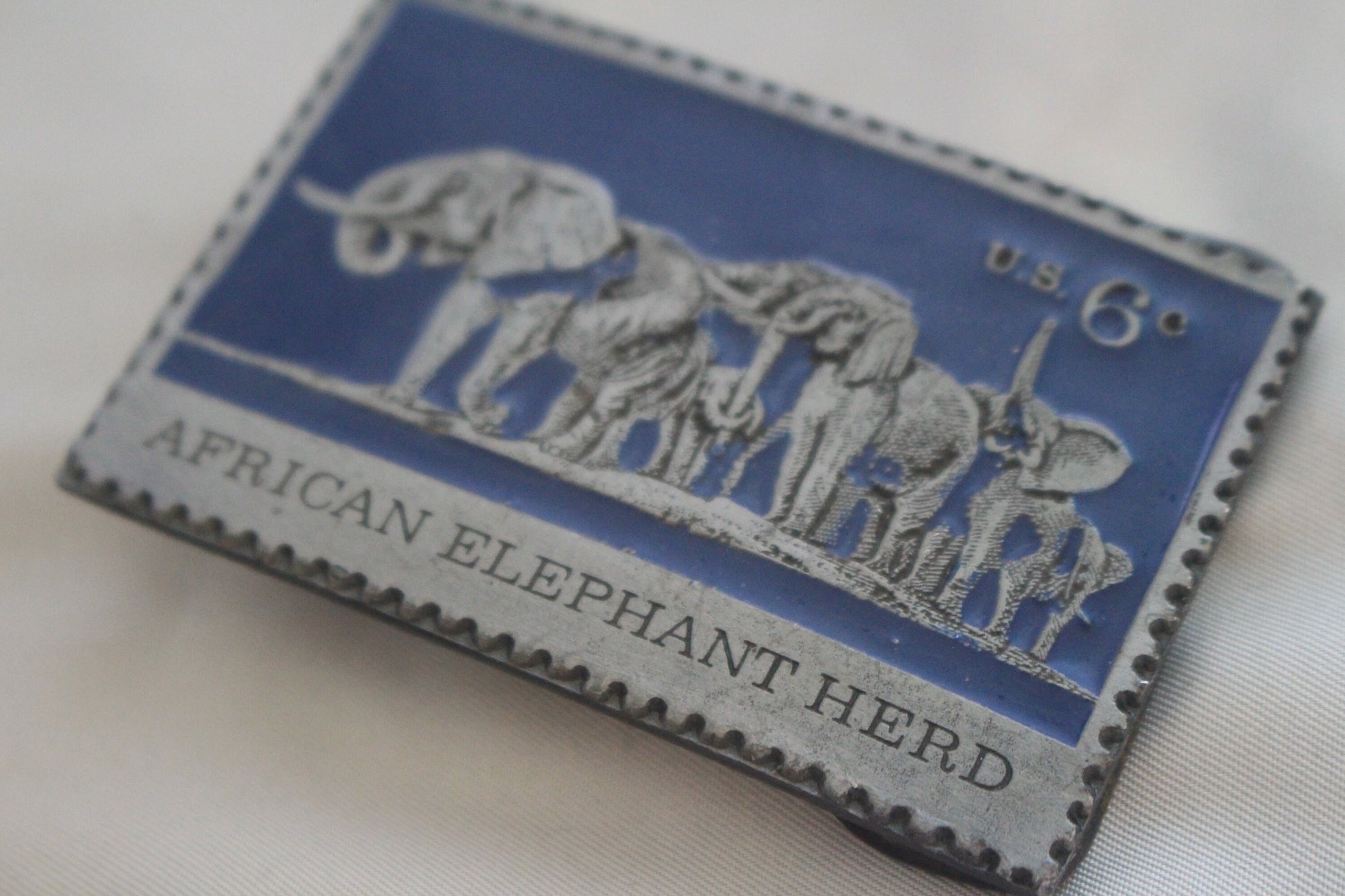 Vintage African Elephant Belt Buckle