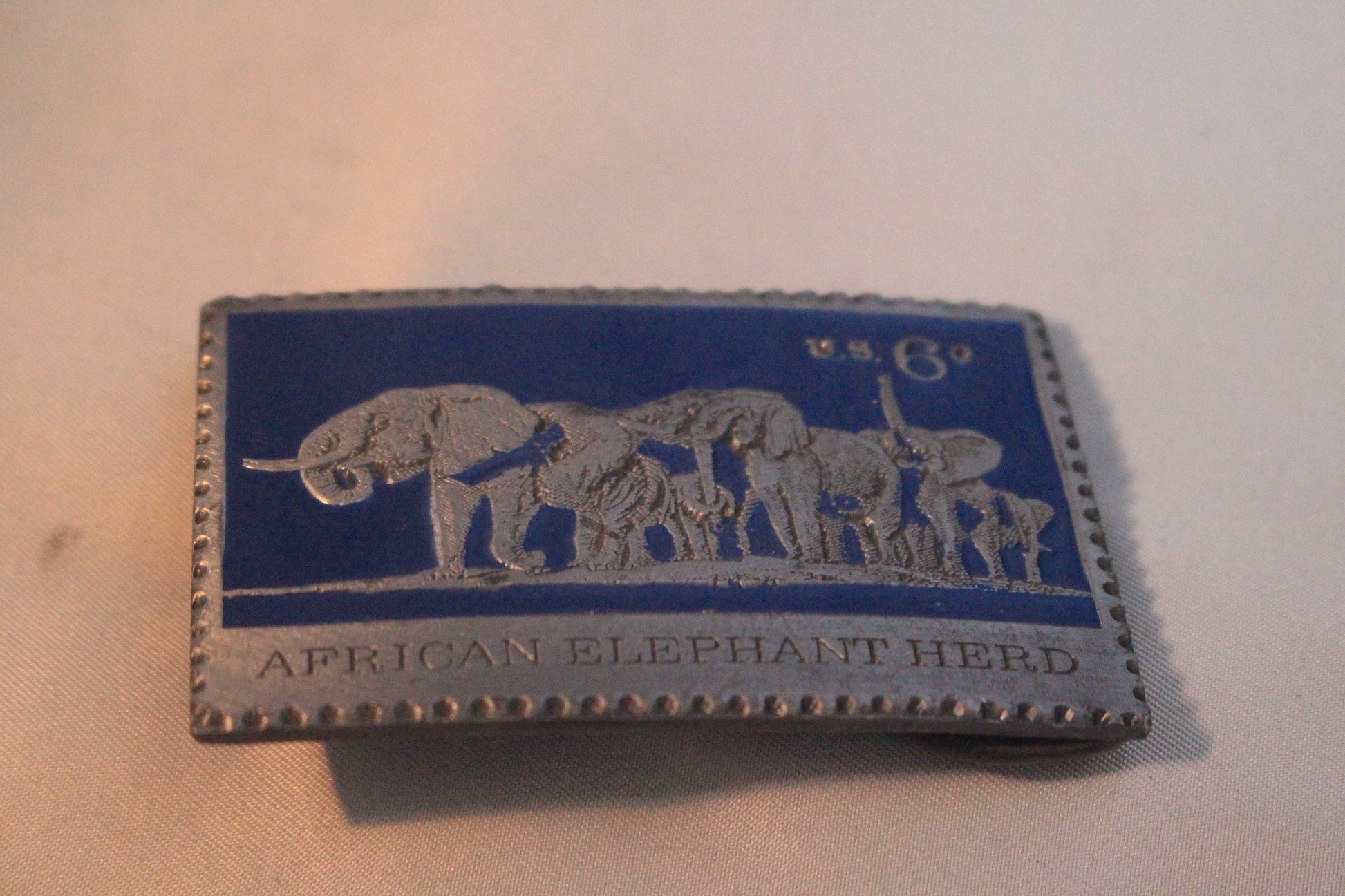 Vintage African Elephant Belt Buckle