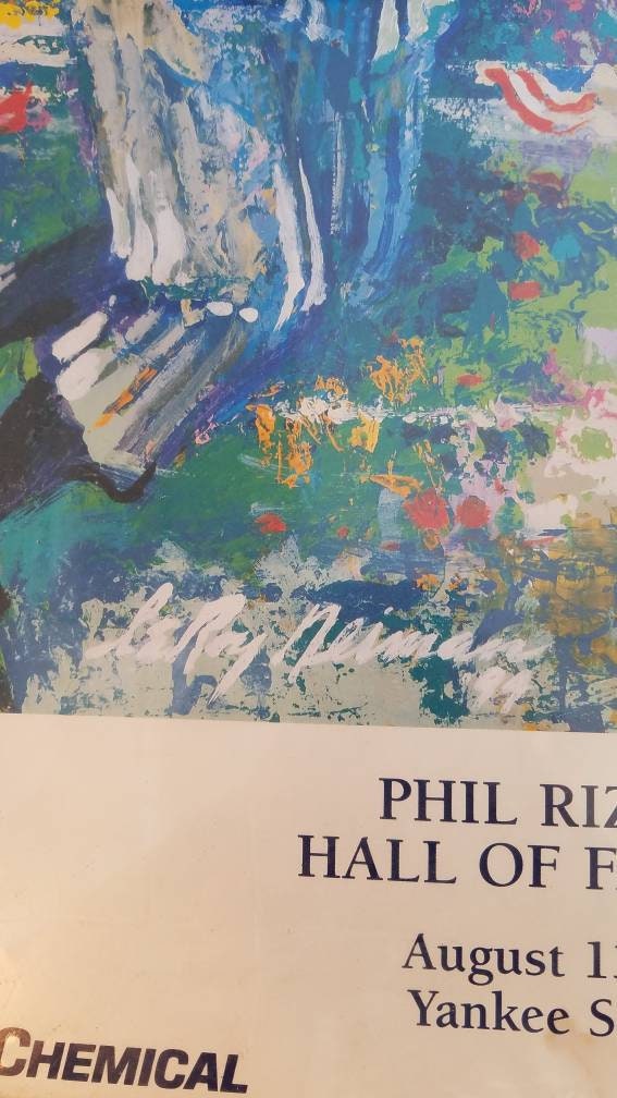 Phil Rizzuto Signed Hall of Fame Day Painting - 1994