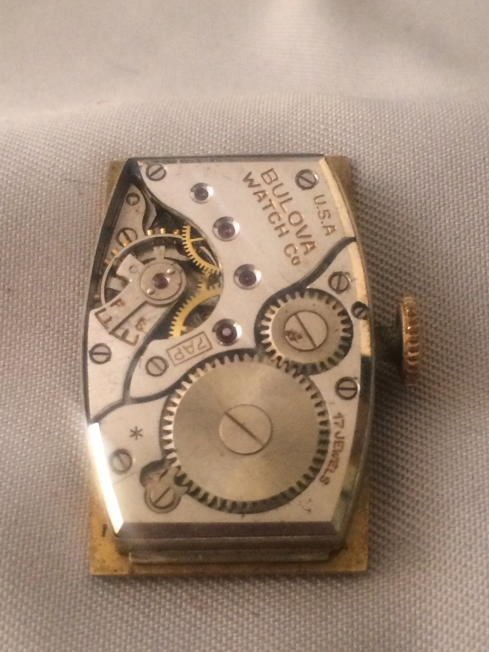 1935's Bulova Curvex Wristwatch Gold