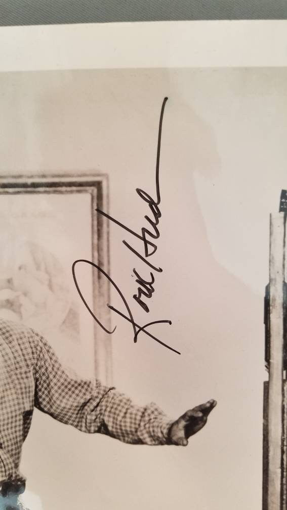 Vintage autographed Rock Hudson Publicity Still from "The Lawless Breed" | Collectible Memorabilia