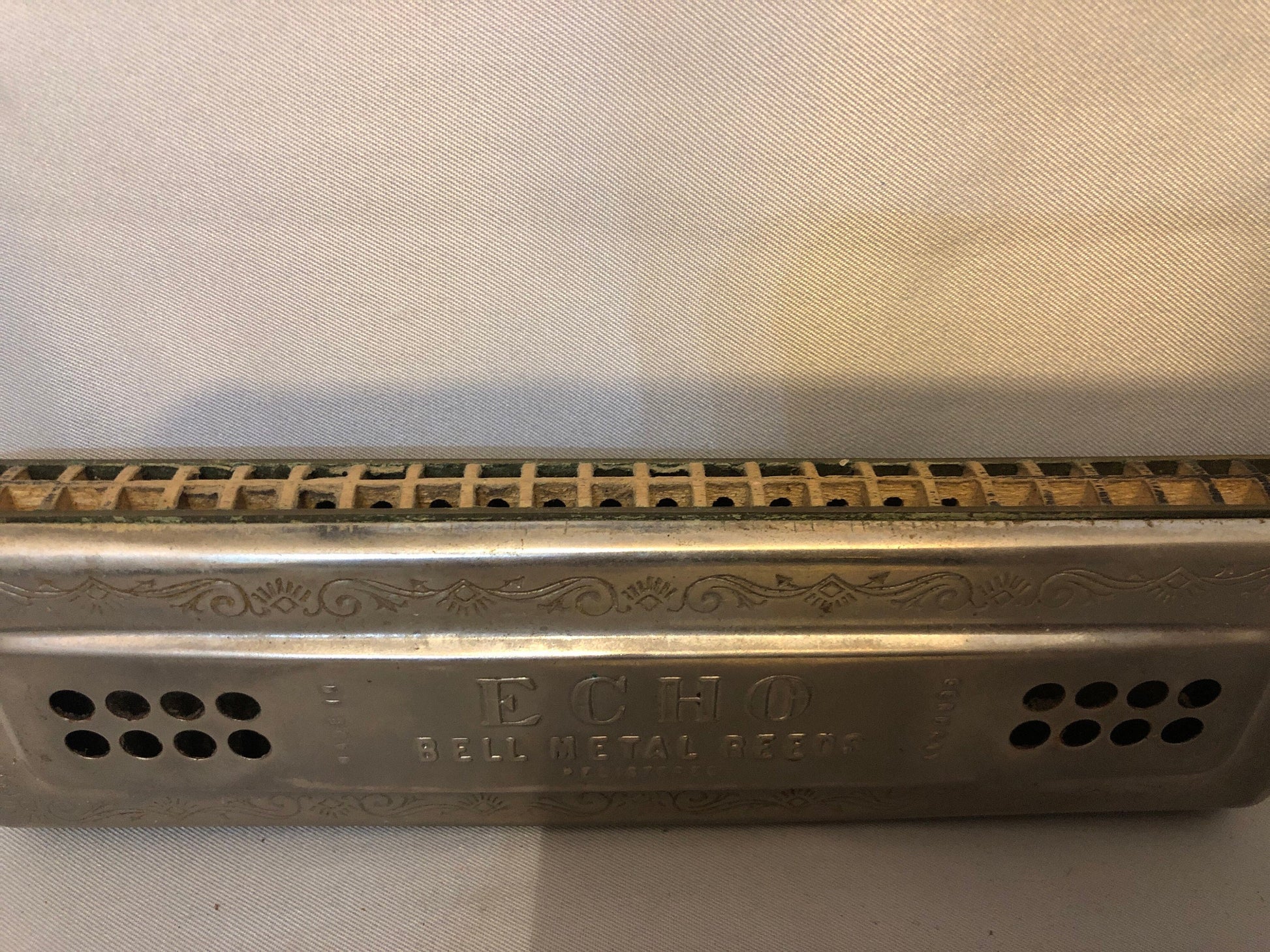 Vintage Hohner Echo Harp Harmonica, Double-Sided Harmonica, Musical Instrument, Blues Harp, Vintage Music Gift