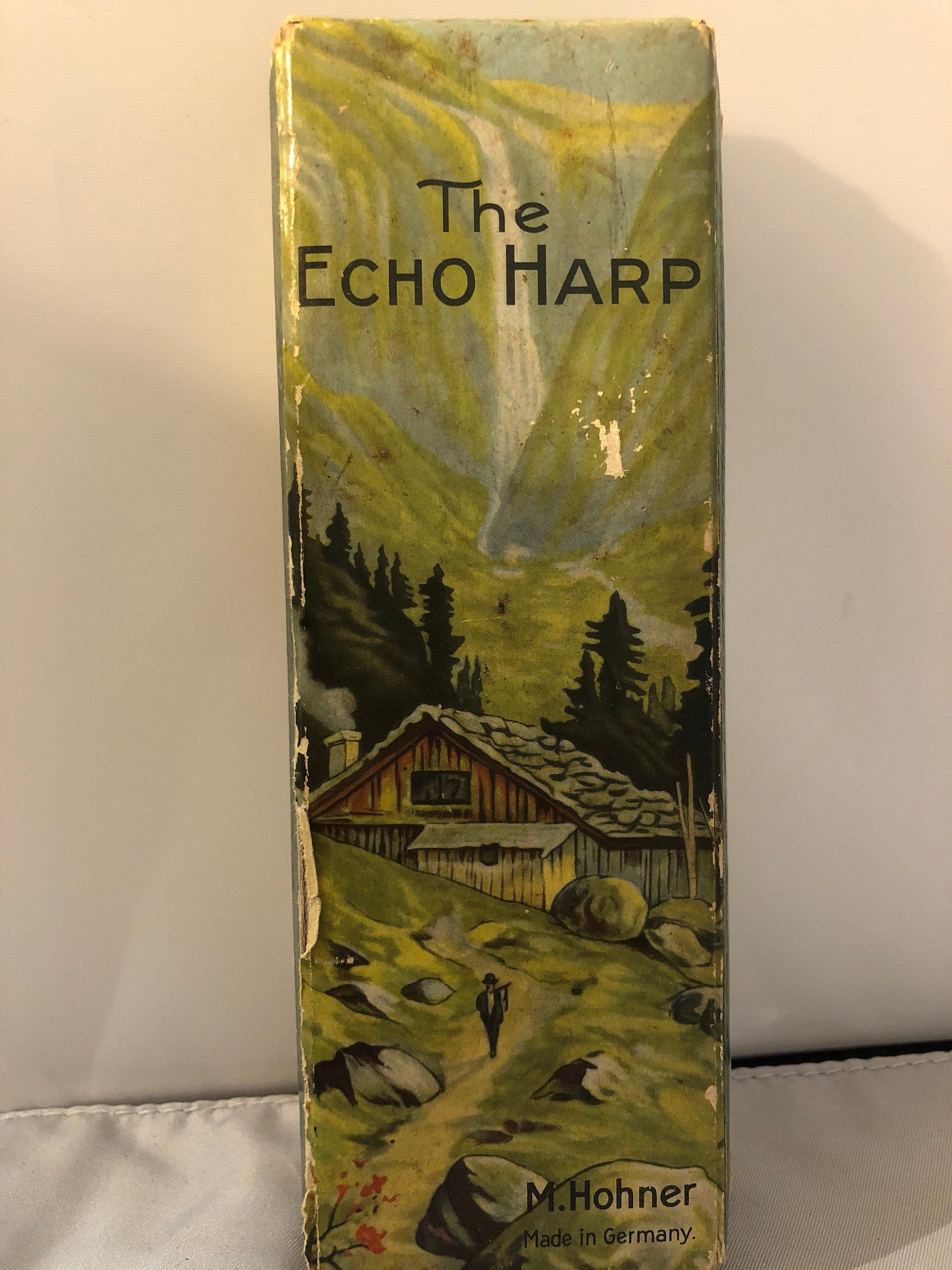 Vintage Hohner Echo Harp Harmonica, Double-Sided Harmonica, Musical Instrument, Blues Harp, Vintage Music Gift