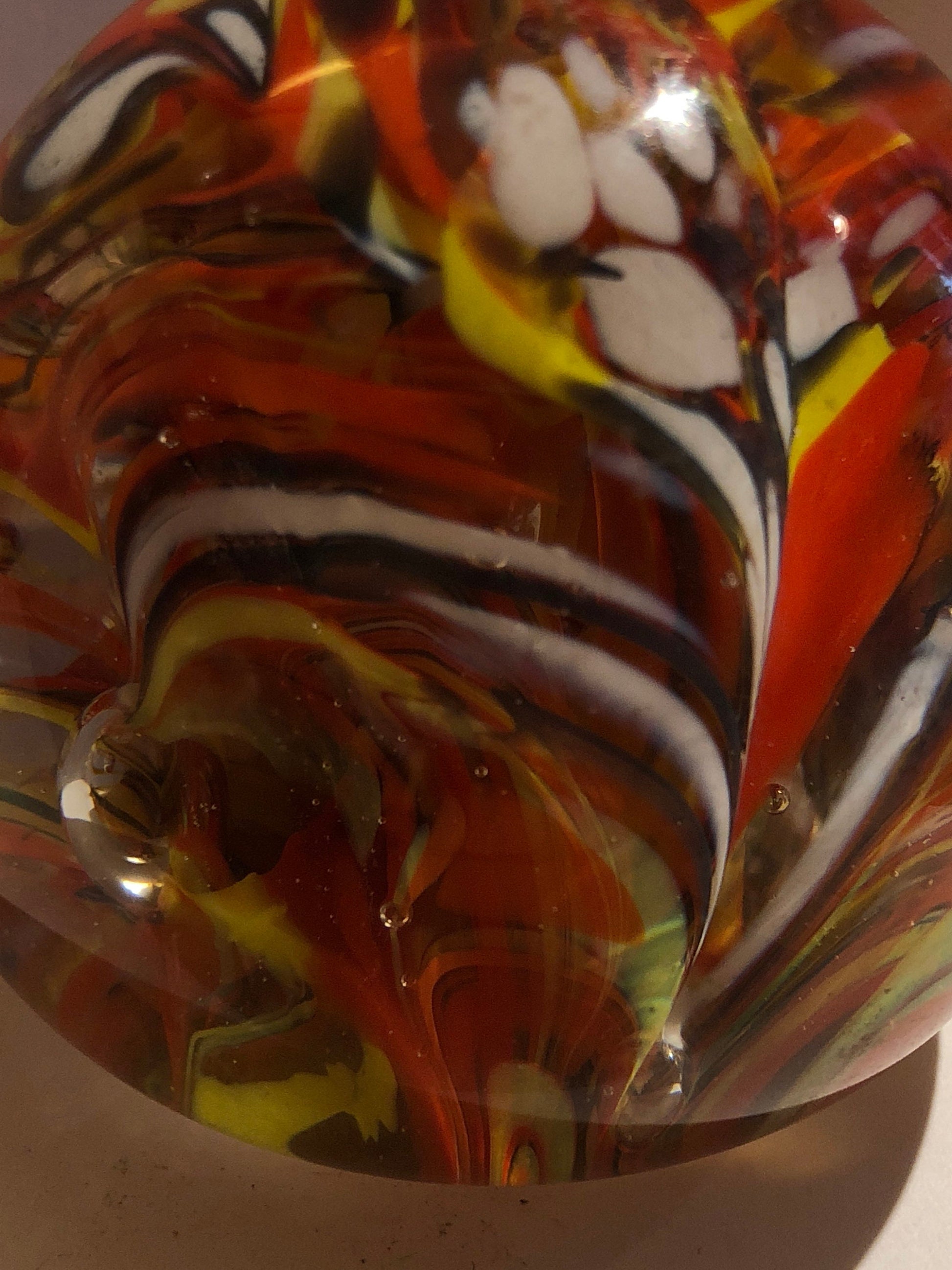 Vintage Glass Swirled Paperweight | Home and Living