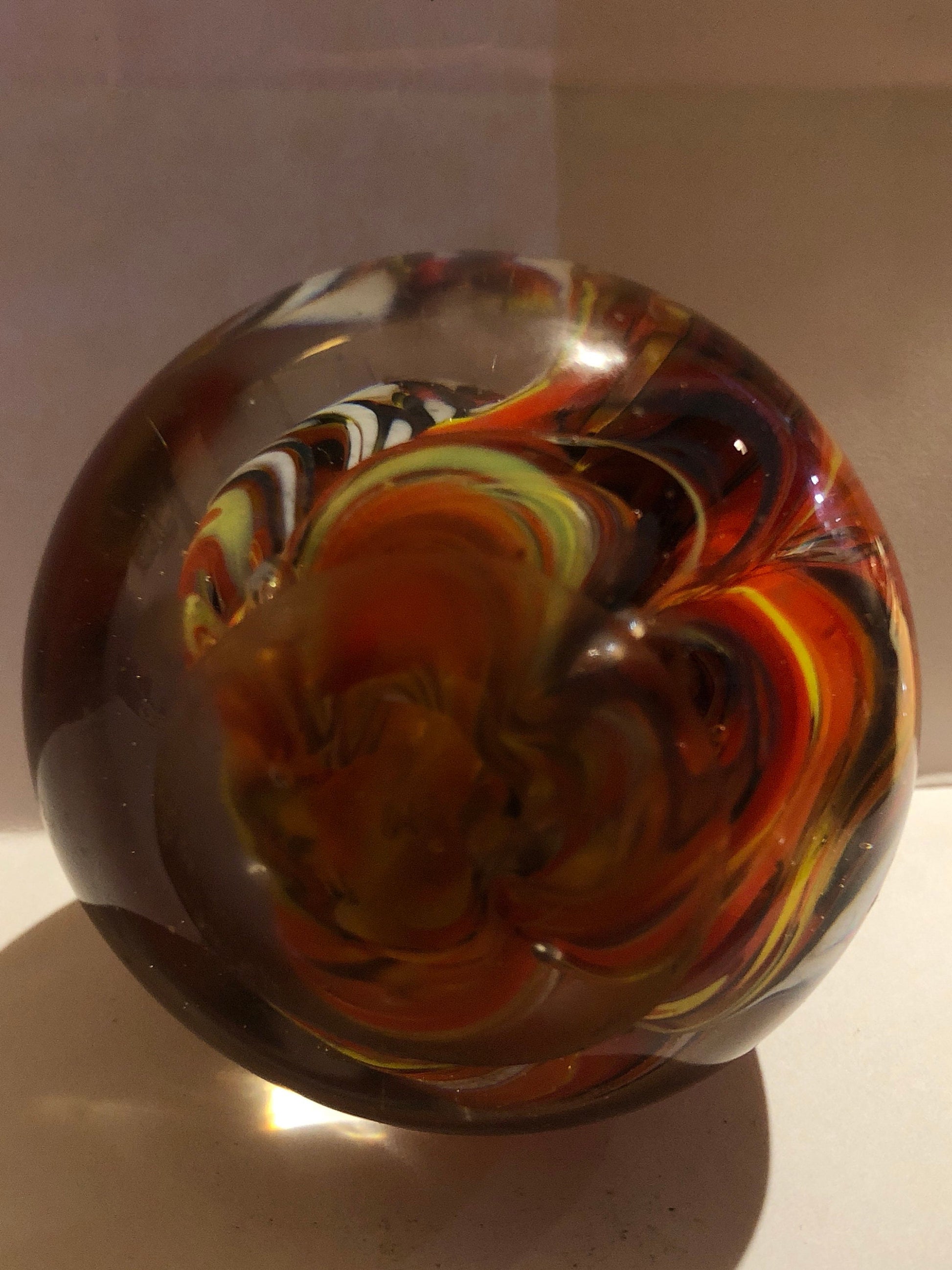 Vintage Glass Swirled Paperweight | Home and Living