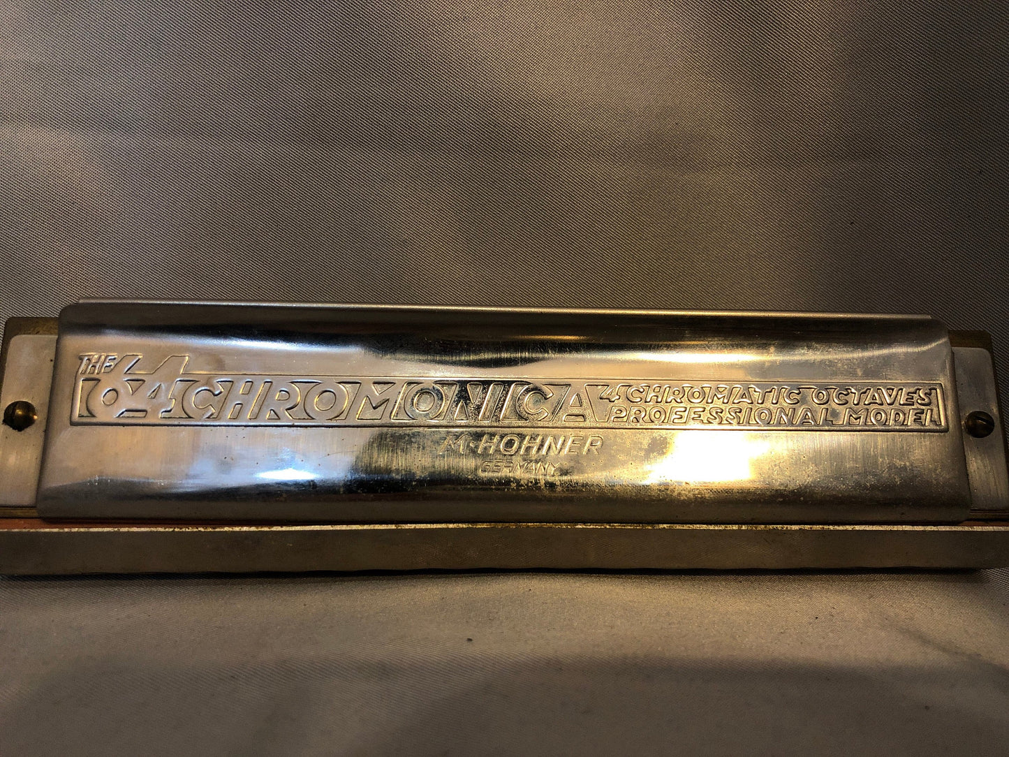 1938 M. Hohner 64 Chromonica Harmonica made in Germany