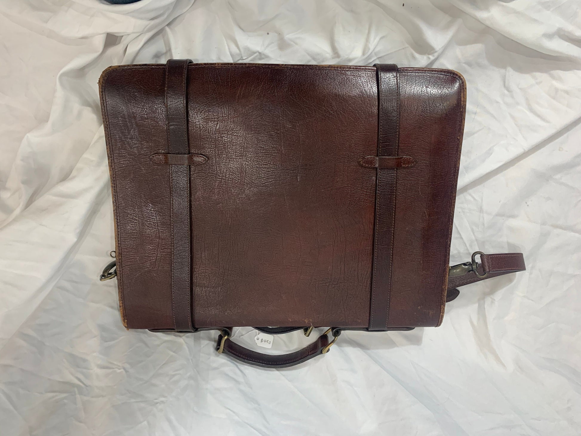 Vintage Roger Saul Mulberry Leather Messenger Bag