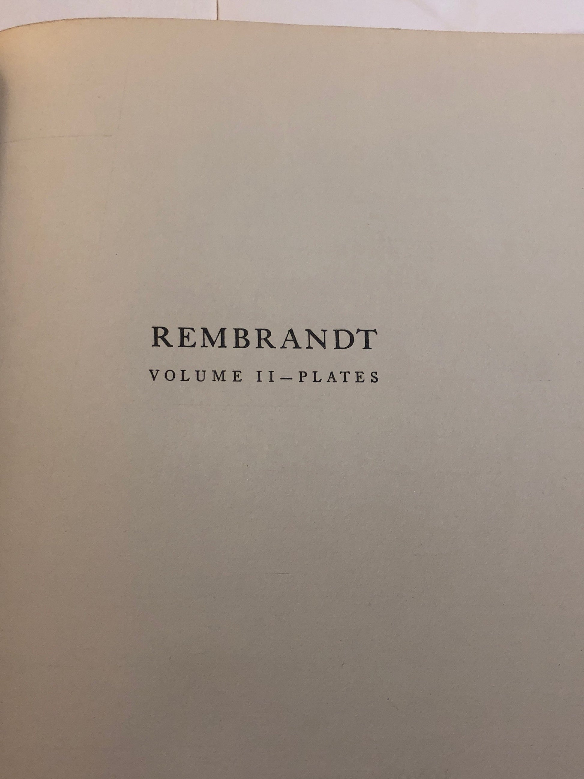 1948 'Rembrandt' by Jakob Rosenberg, Published by Harvard University Press