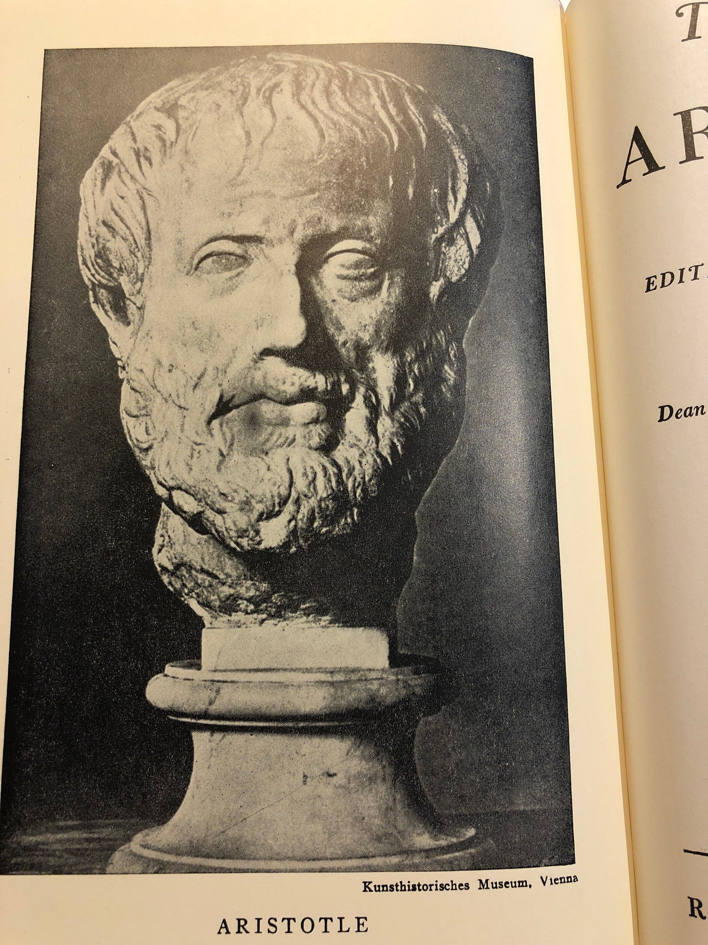 1941 25th Printing of The Basic Works of Aristotle Edited and With an Introduction by Richard McKeon published by Random House, Inc.