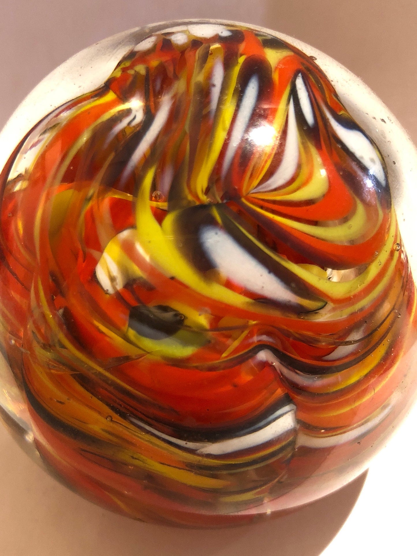 Vintage Glass Swirled Paperweight | Home and Living