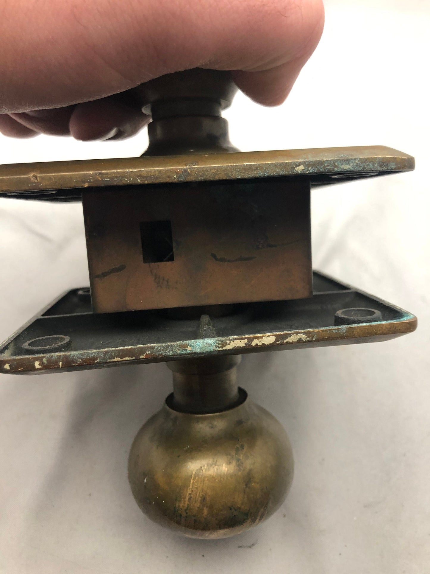 Antique Copper Door Knob Mechanism