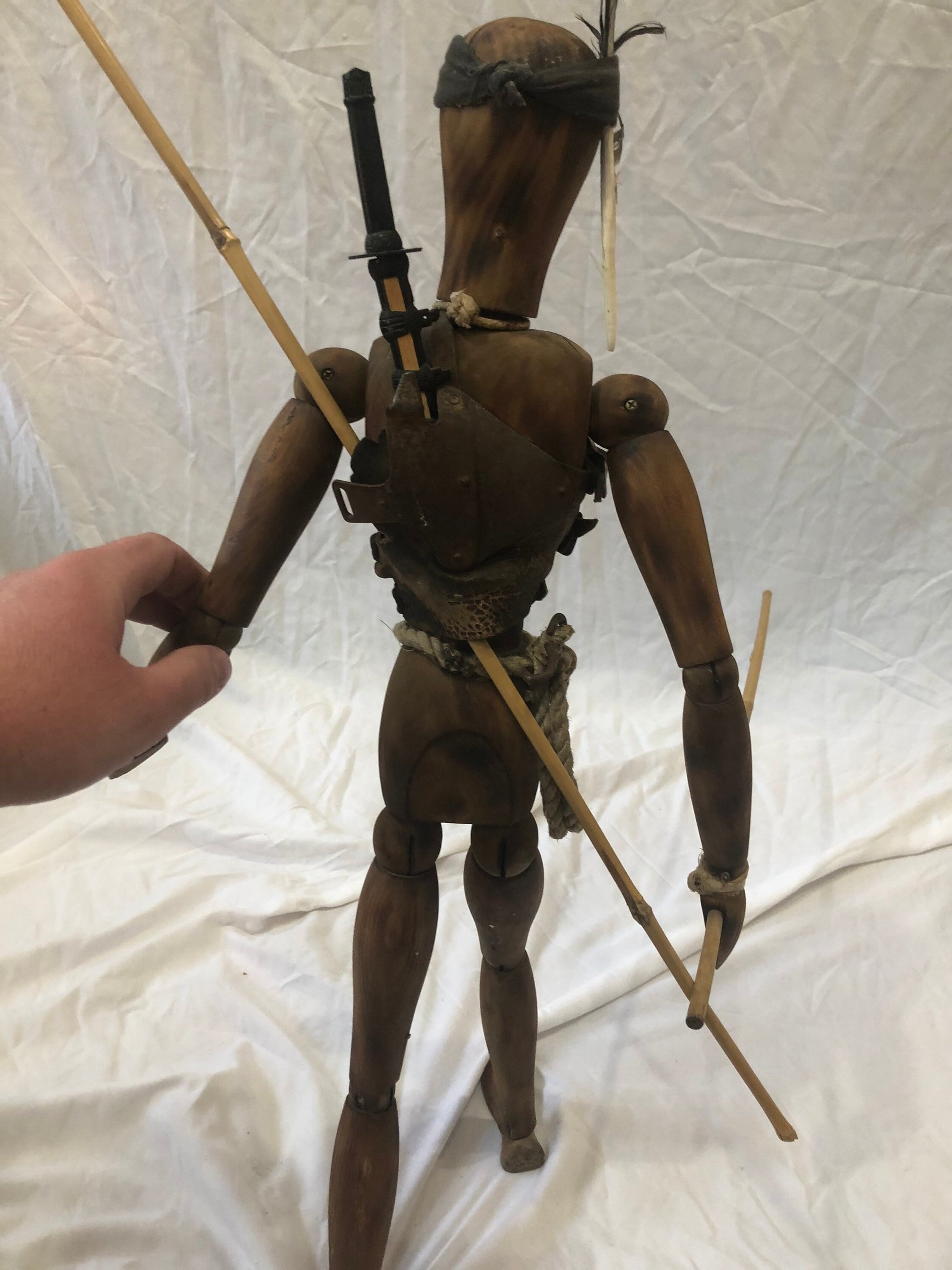 Jesse Perry’s “The Fisher Man” 24 Inch Vintage Wooden Lay Model