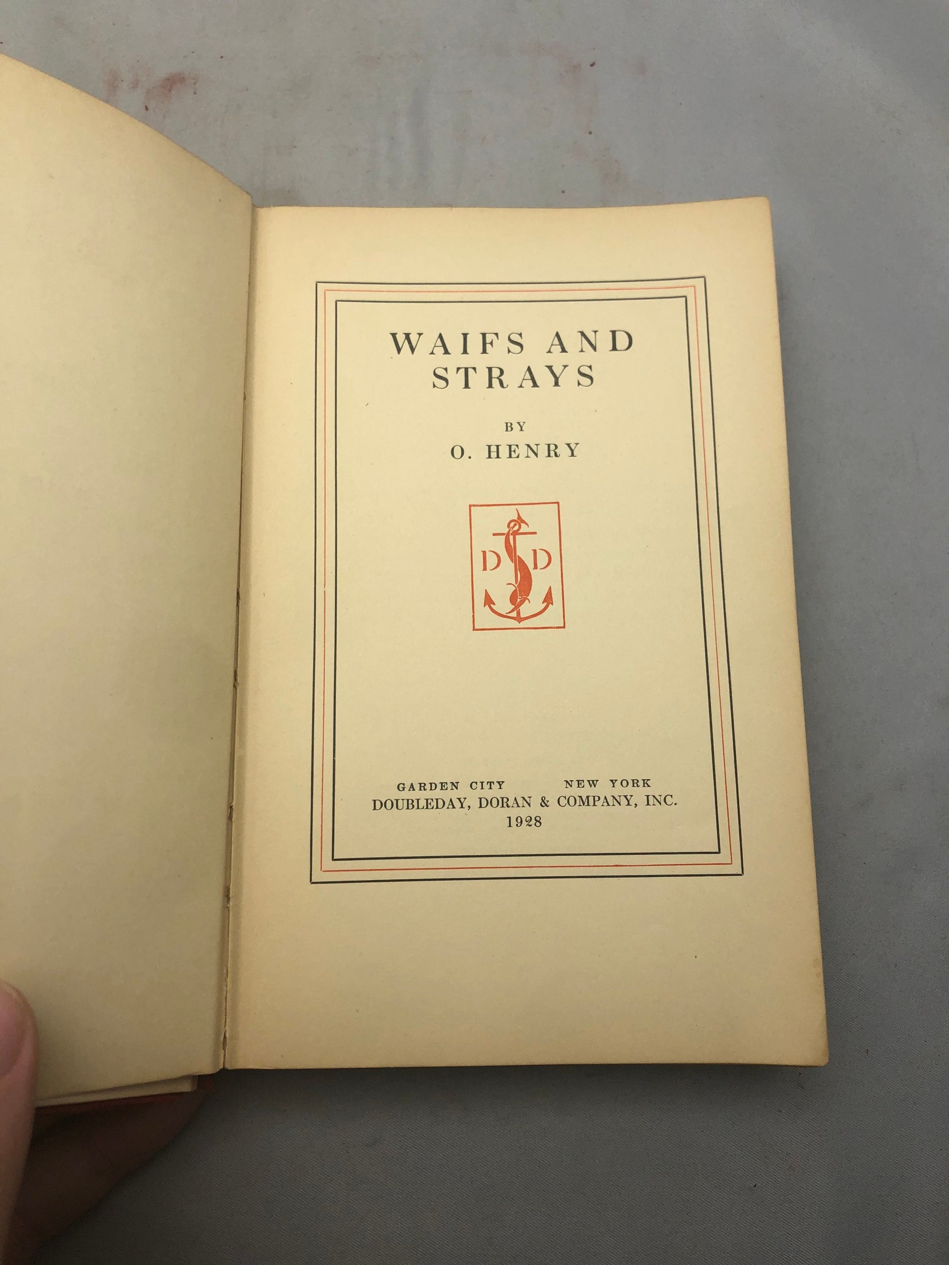 1928 'Waifs and Strays' by O. Henry