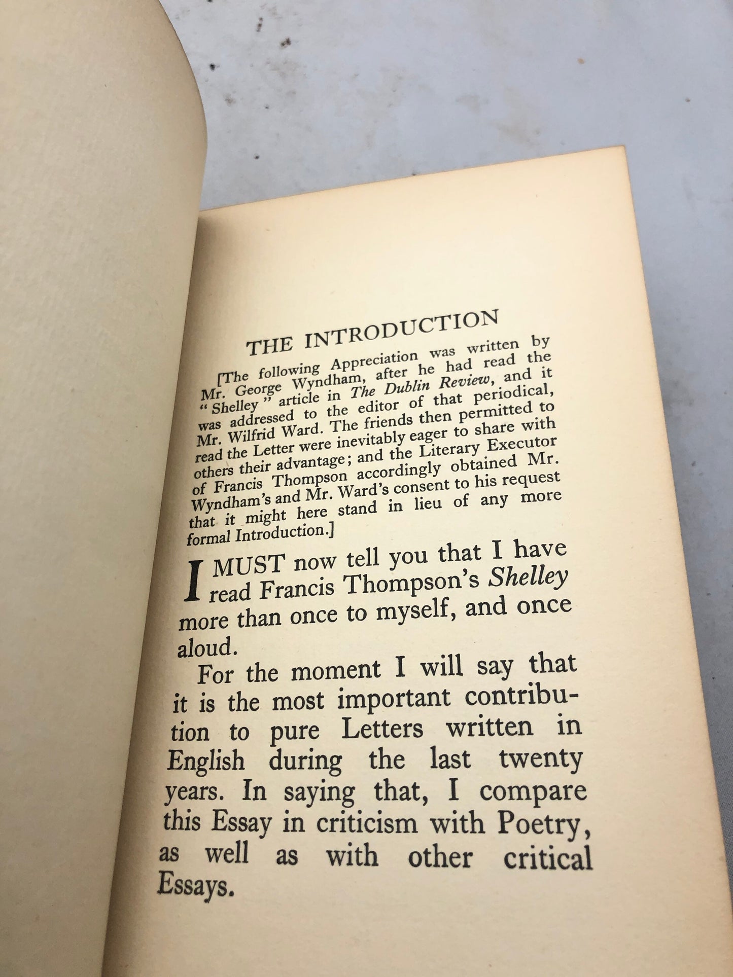 1908 'Shelley' by Francis Thompson Ninth Edition