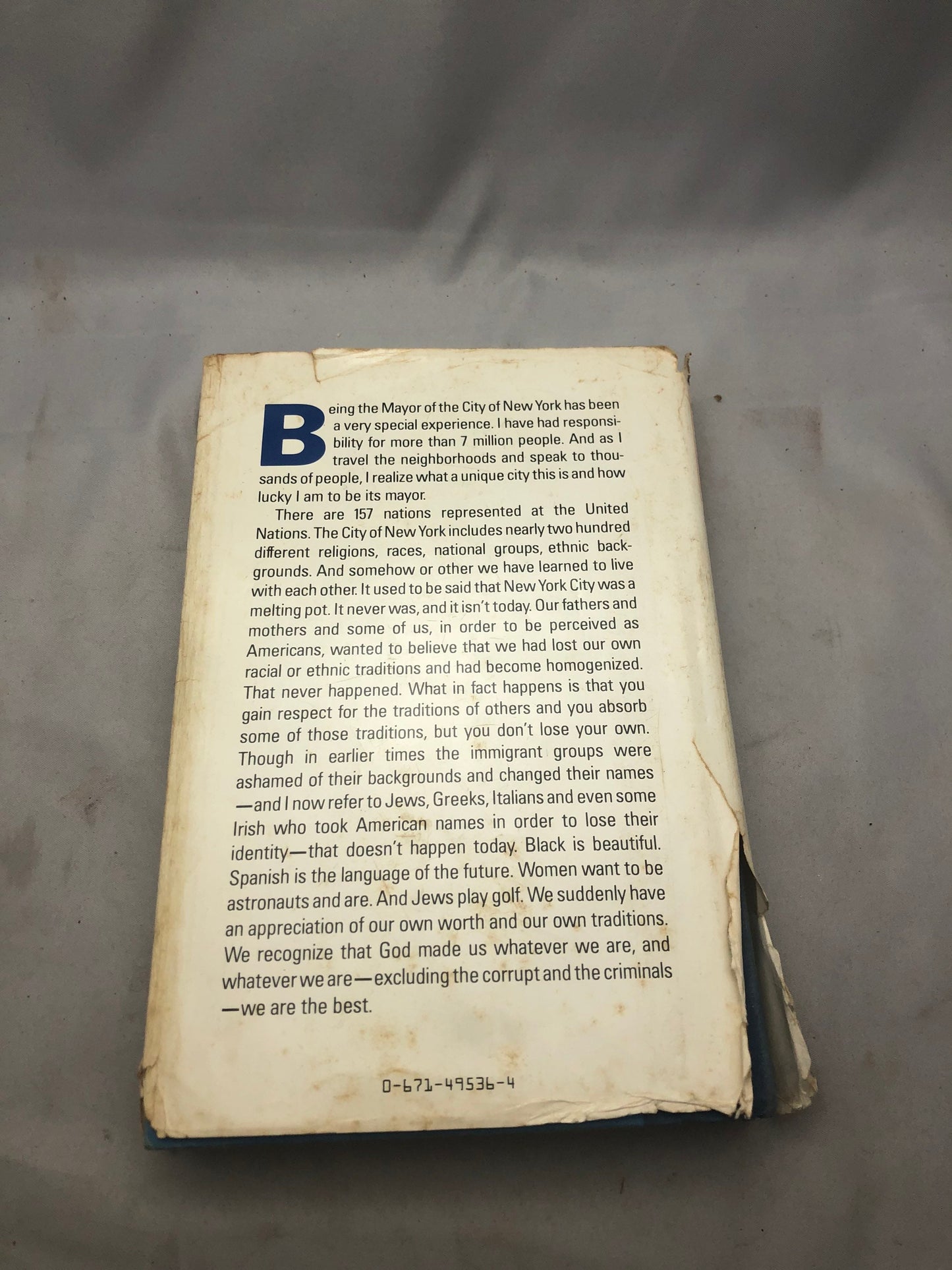 1984 'Mayor' by Edward Koch Paperback Edition, Political Memoir, NYC History Book, Mayor Biography, Urban Politics