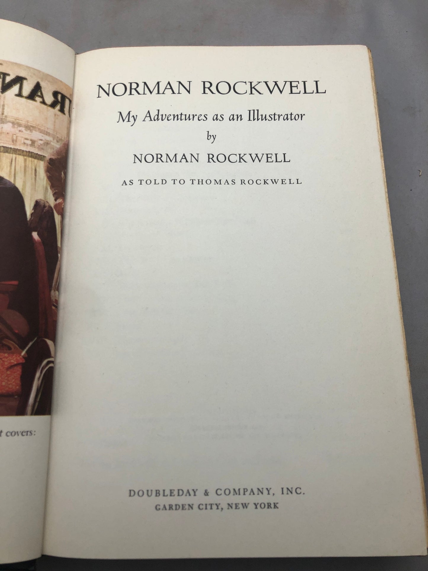 1960 'My Adventures as an Illustrator' by Norman Rockwell