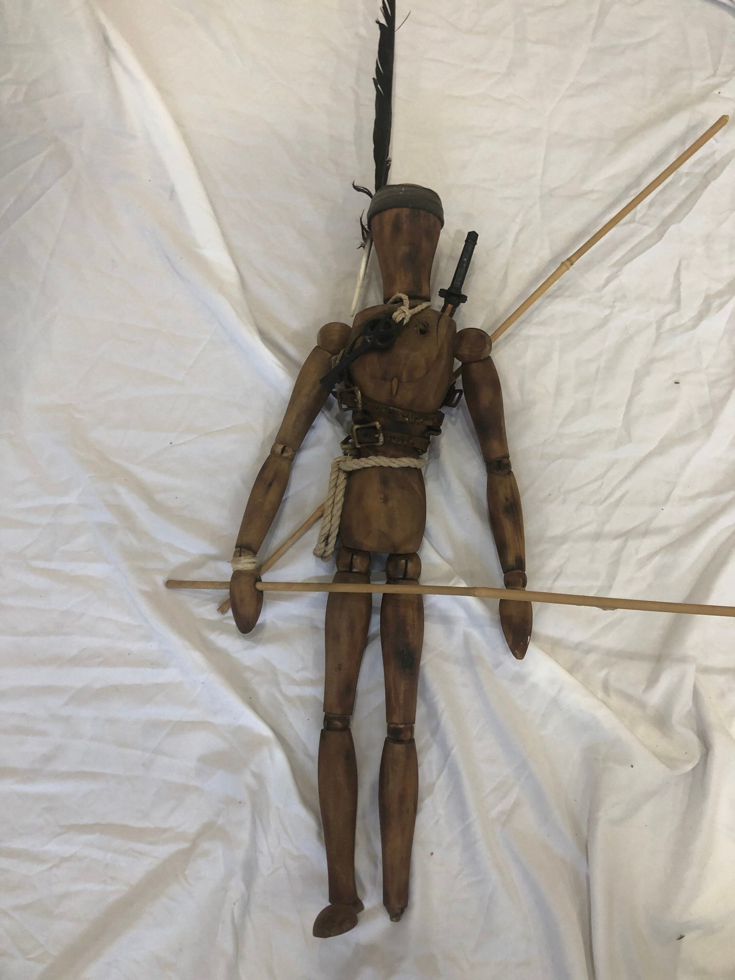 Jesse Perry’s “The Fisher Man” 24 Inch Vintage Wooden Lay Model