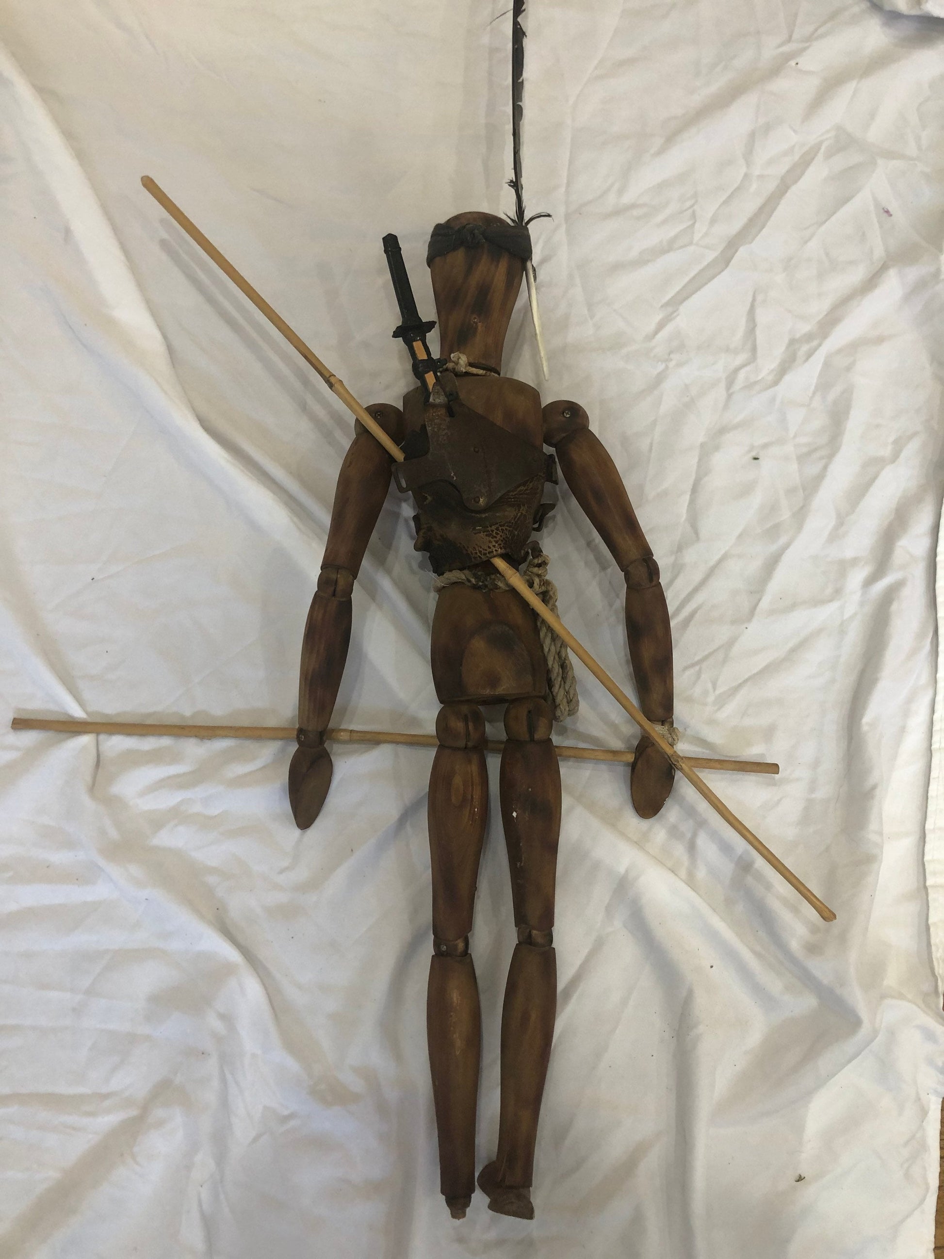 Jesse Perry’s “The Fisher Man” 24 Inch Vintage Wooden Lay Model