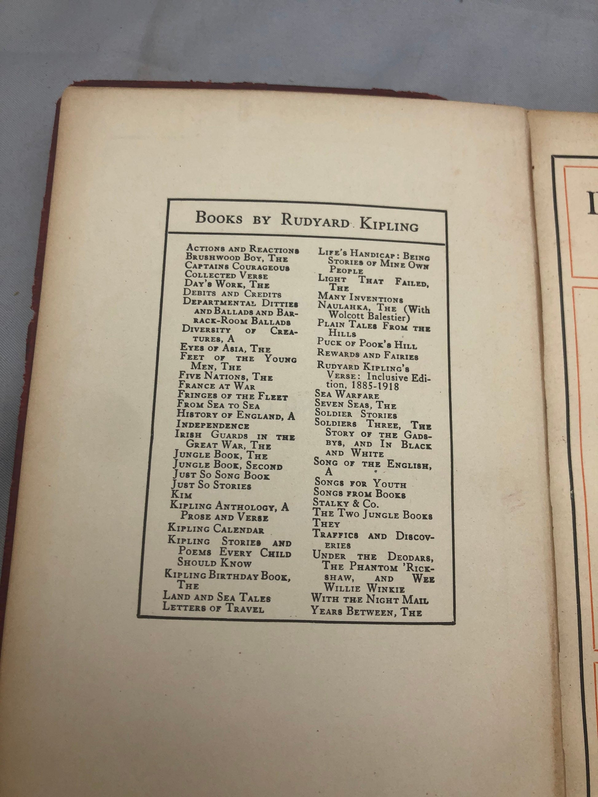 1926 'Debits and Credits' by Rudyard Kipling First Edition