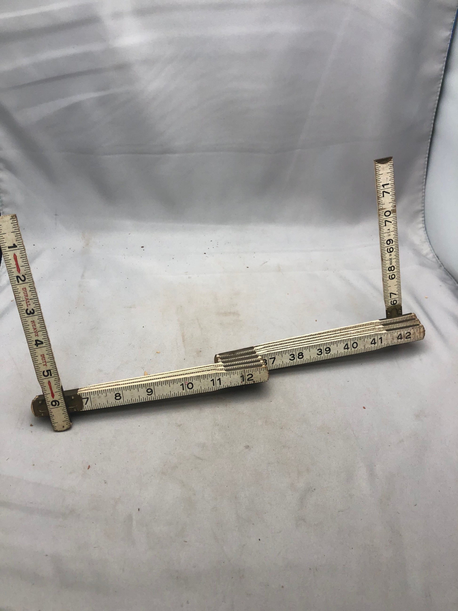 Vintage Durall Heavy Duty Extendable Ruler, Retro Measuring Tool, Vintage Office Decor, Classic Ruler, Industrial Design