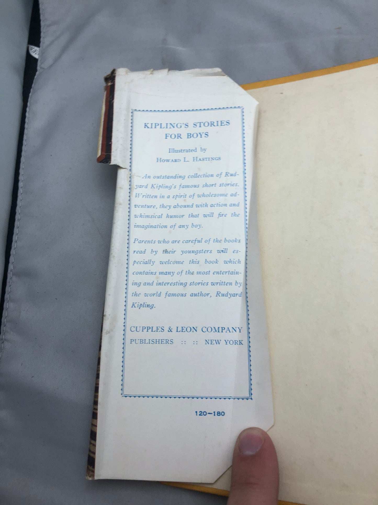 1931 "Kipling's Stories for Boys" by Rudyard Kipling