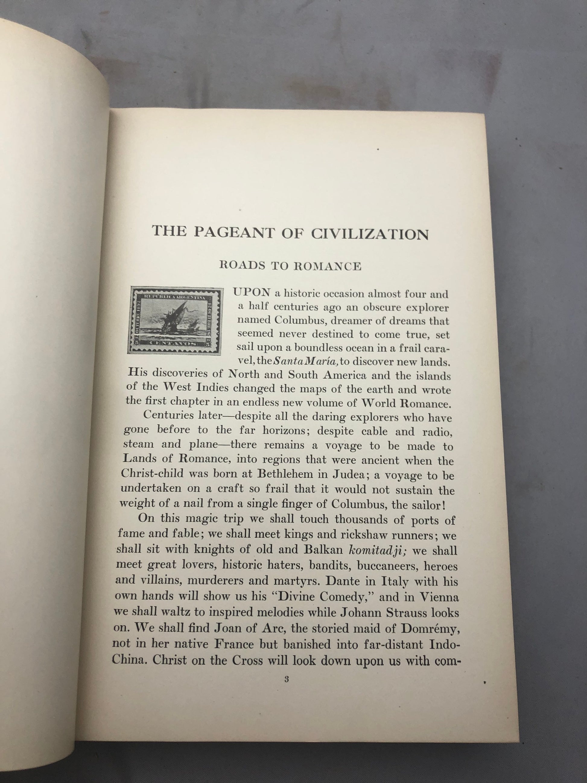 1927 'The Pageant of Civilization: World Romance and Adventure as Told by Postage Stamps' by F.B. Warren