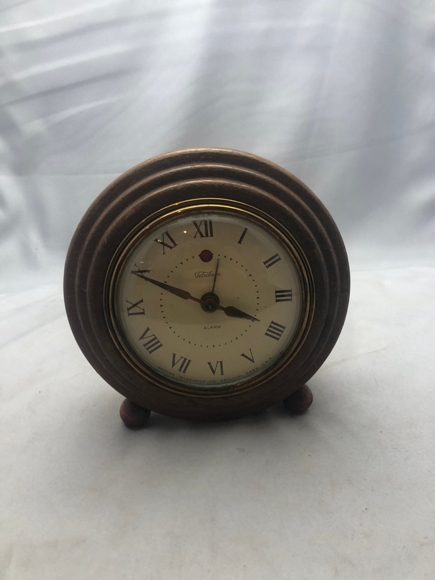 Vintage 1950's Telechron Alarm Clock, Retro Home Decor, Mid Century Clock, Working Clock, Collectible Gift