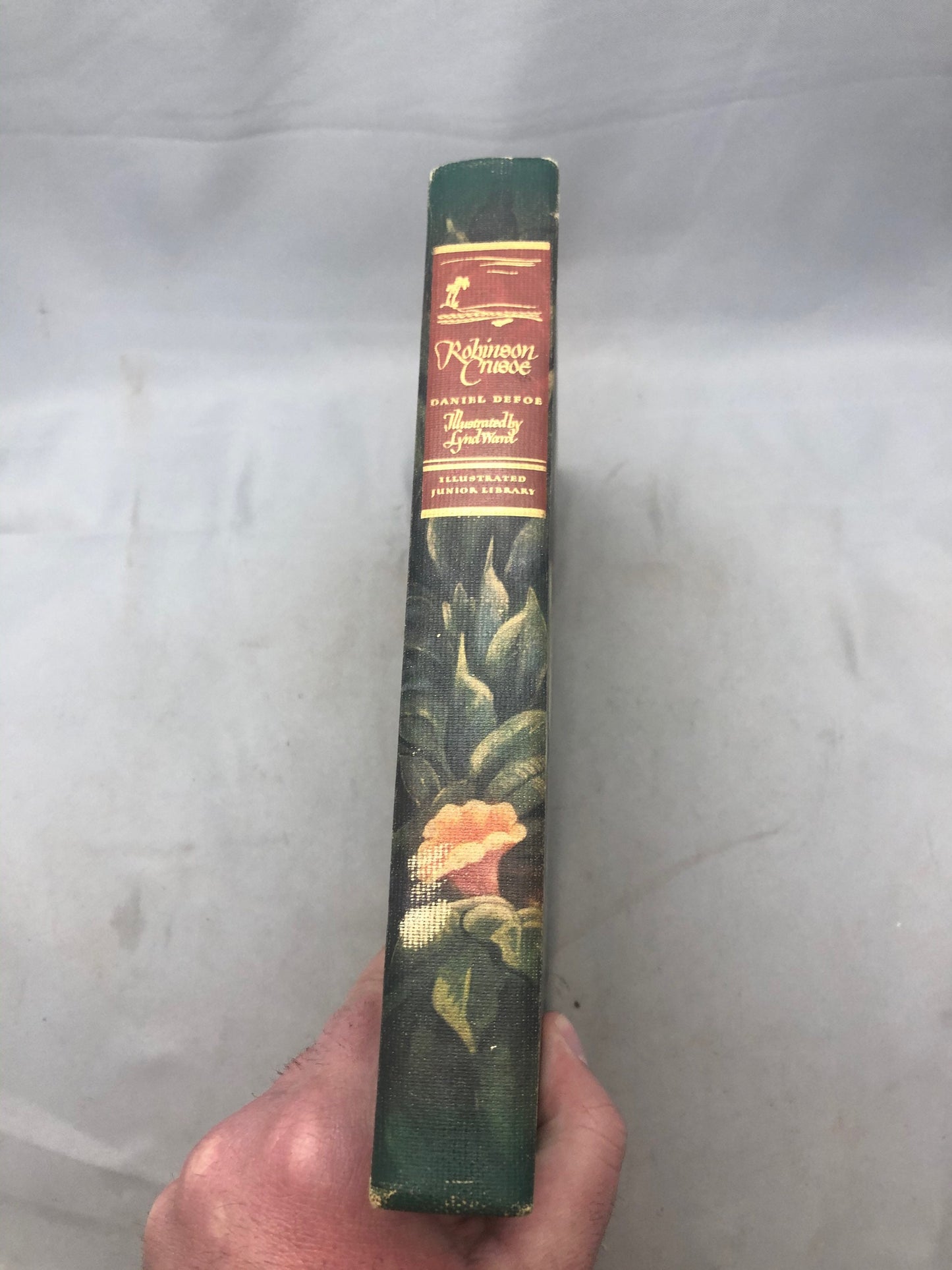 Illustrated Junior Library edition of 'Robinson Crusoe' by Daniel Defoe