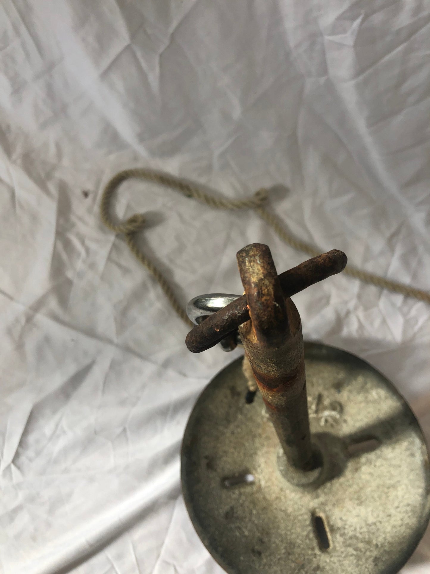 Vintage Styrofoam Buoy with Anchor