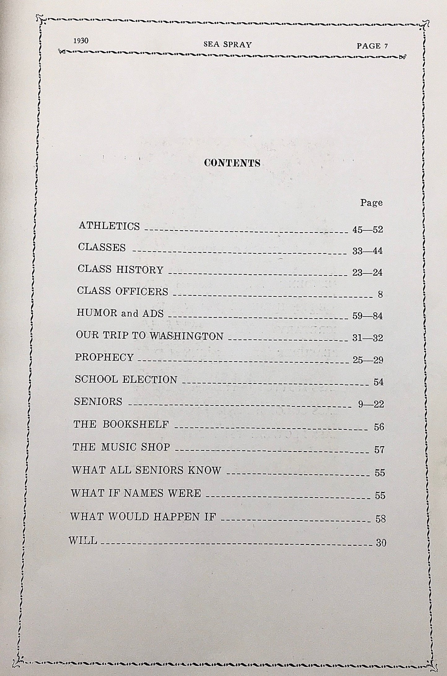 1930 Westhampton Highschool Seaspray Yearbook