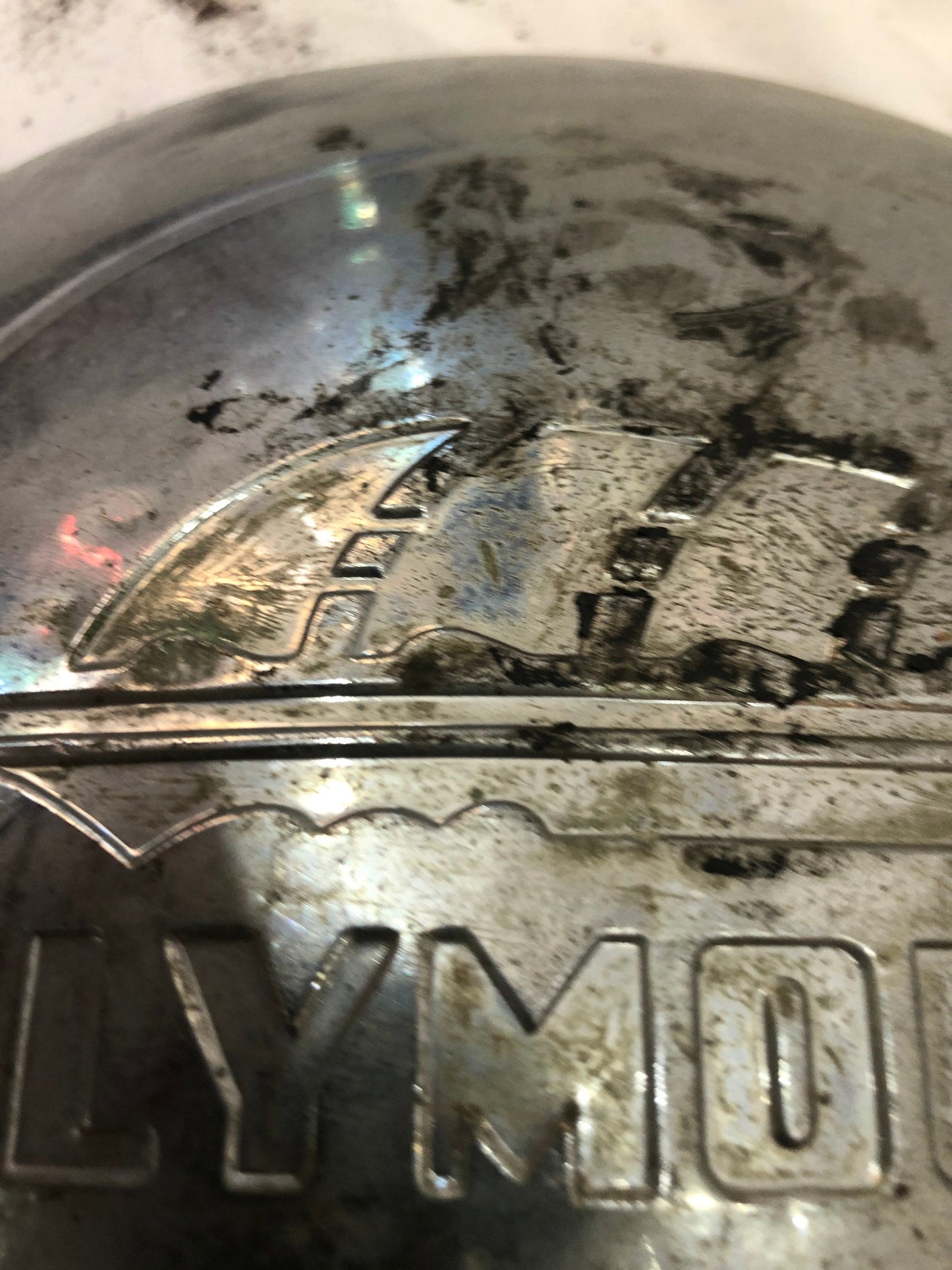 Pair of Vintage Plymouth Hub Caps