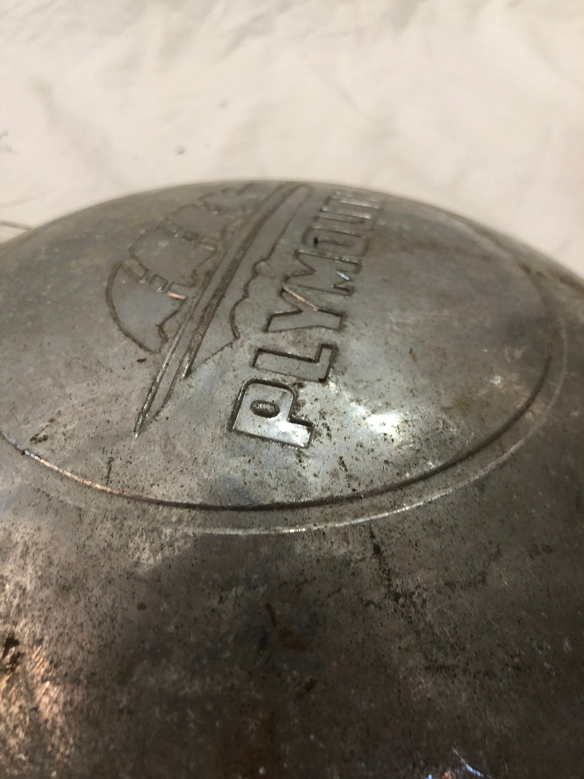 Pair of Vintage Plymouth Hub Caps