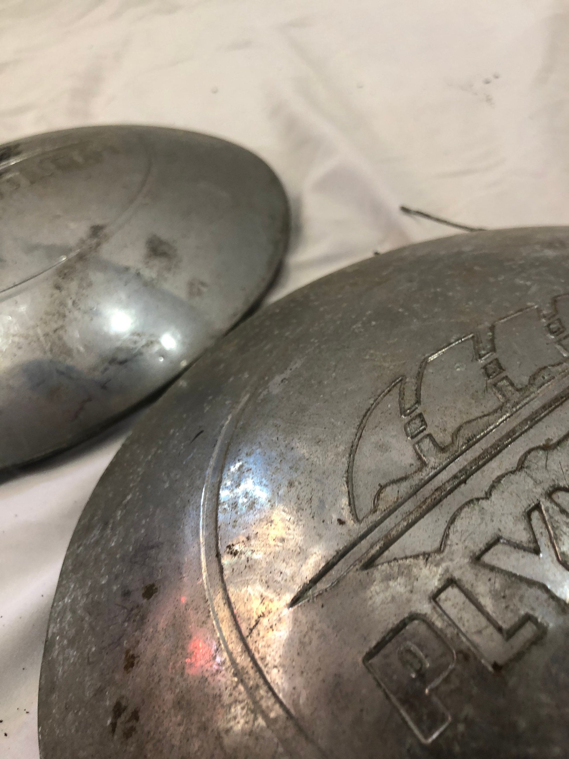 Pair of Vintage Plymouth Hub Caps
