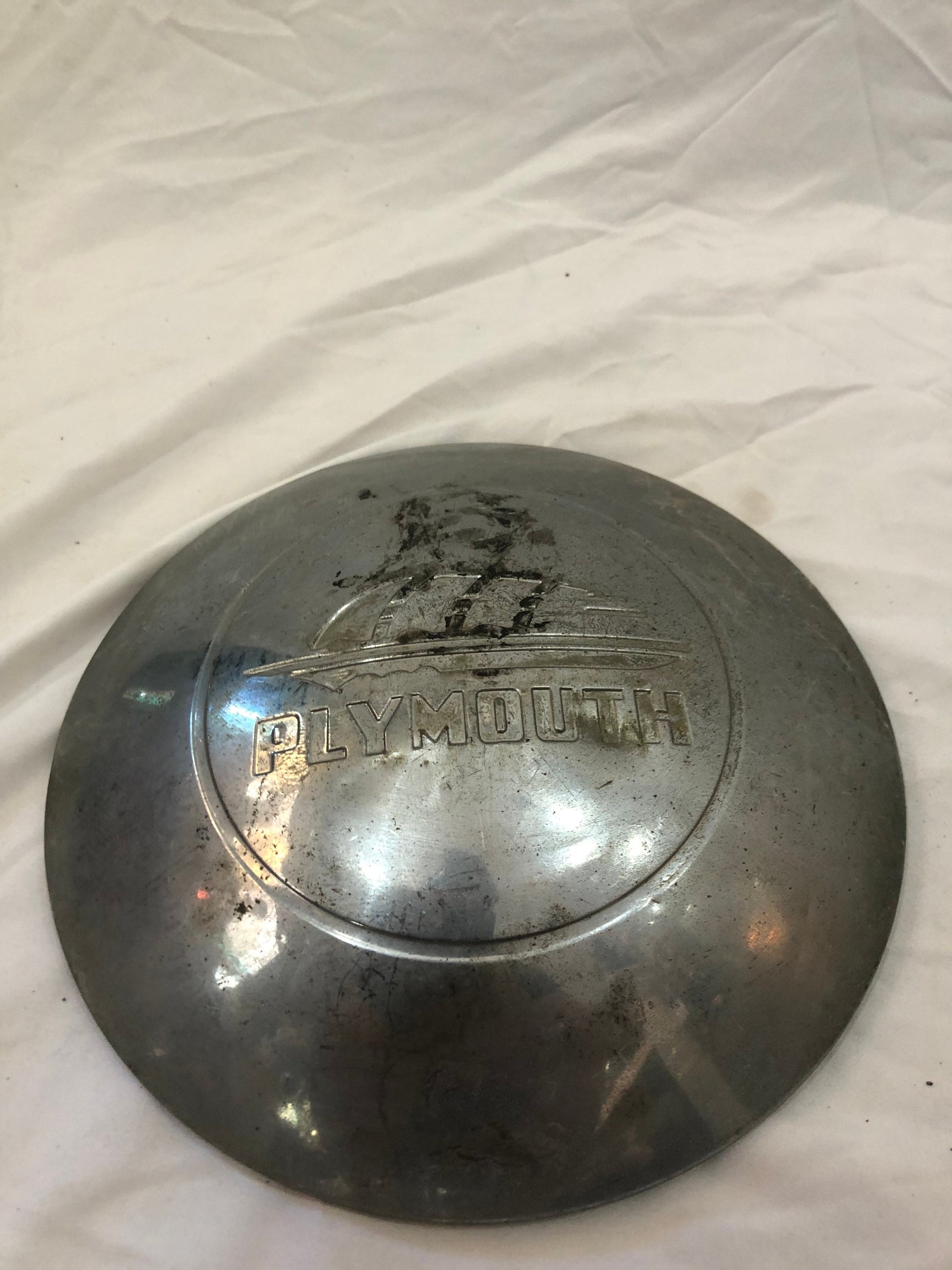 Pair of Vintage Plymouth Hub Caps