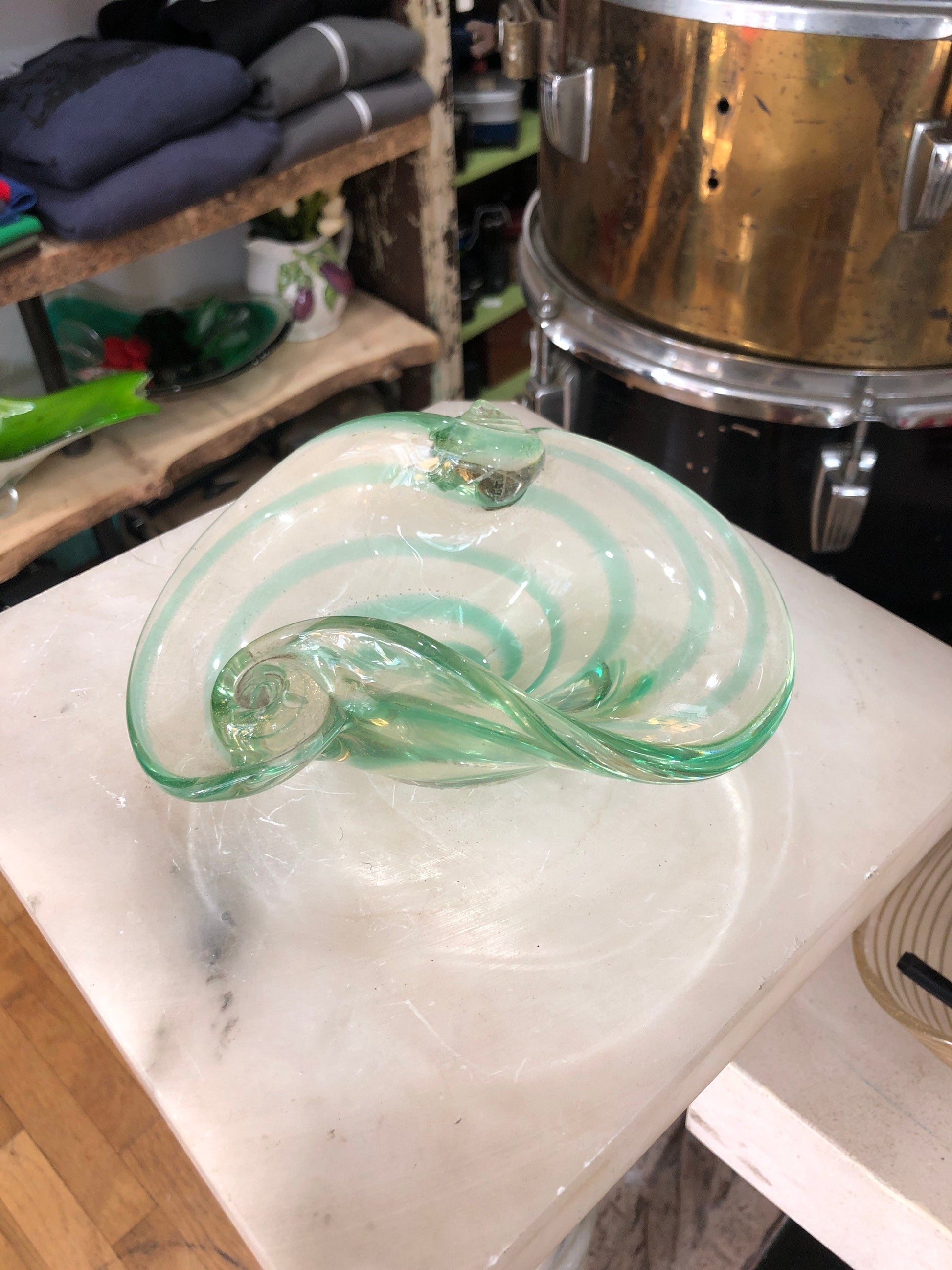 Green Murano Glass Bowl | Home Decor