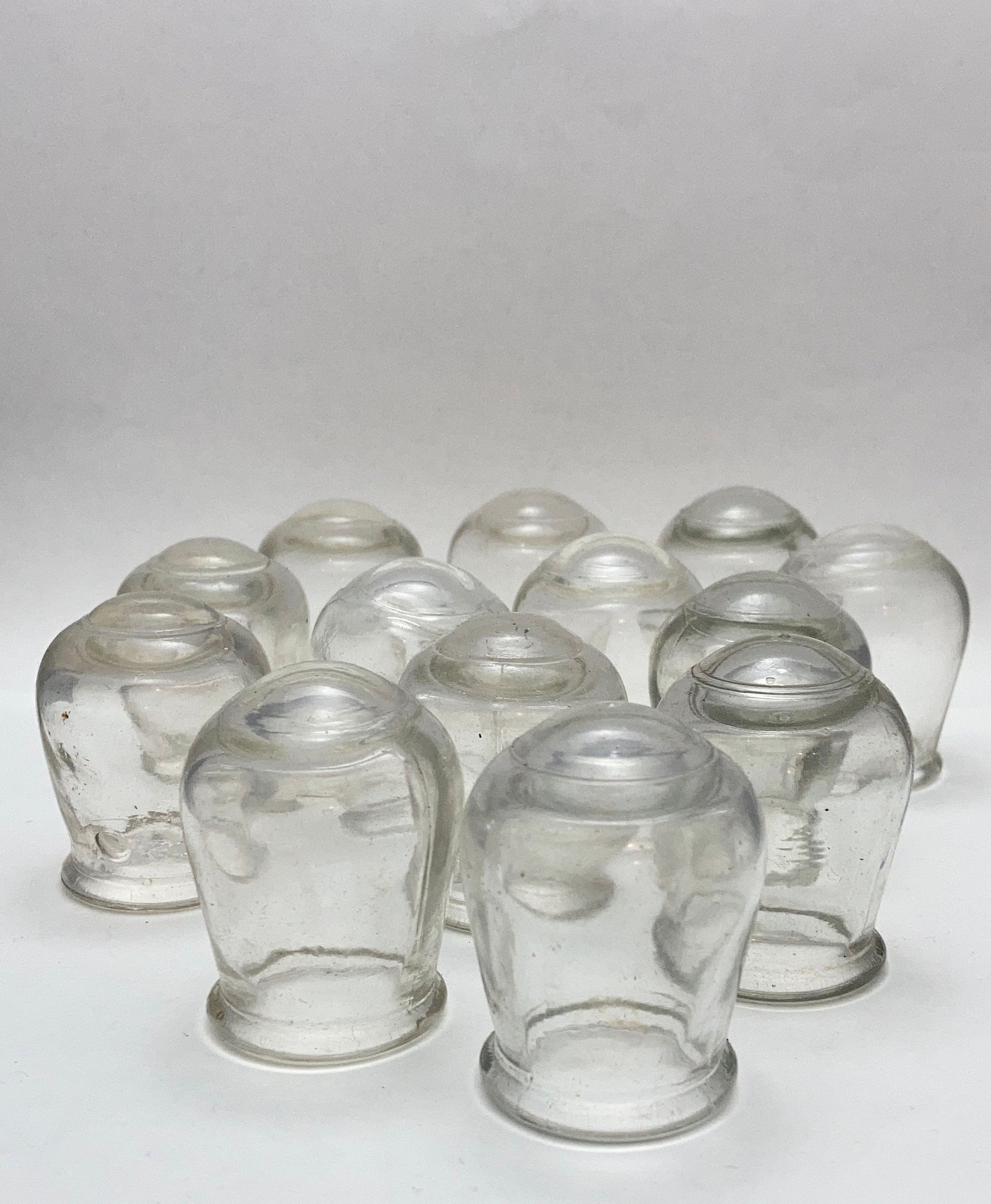 Set of 13 - 1960’s Vintage Russian Glass Cupping Jars