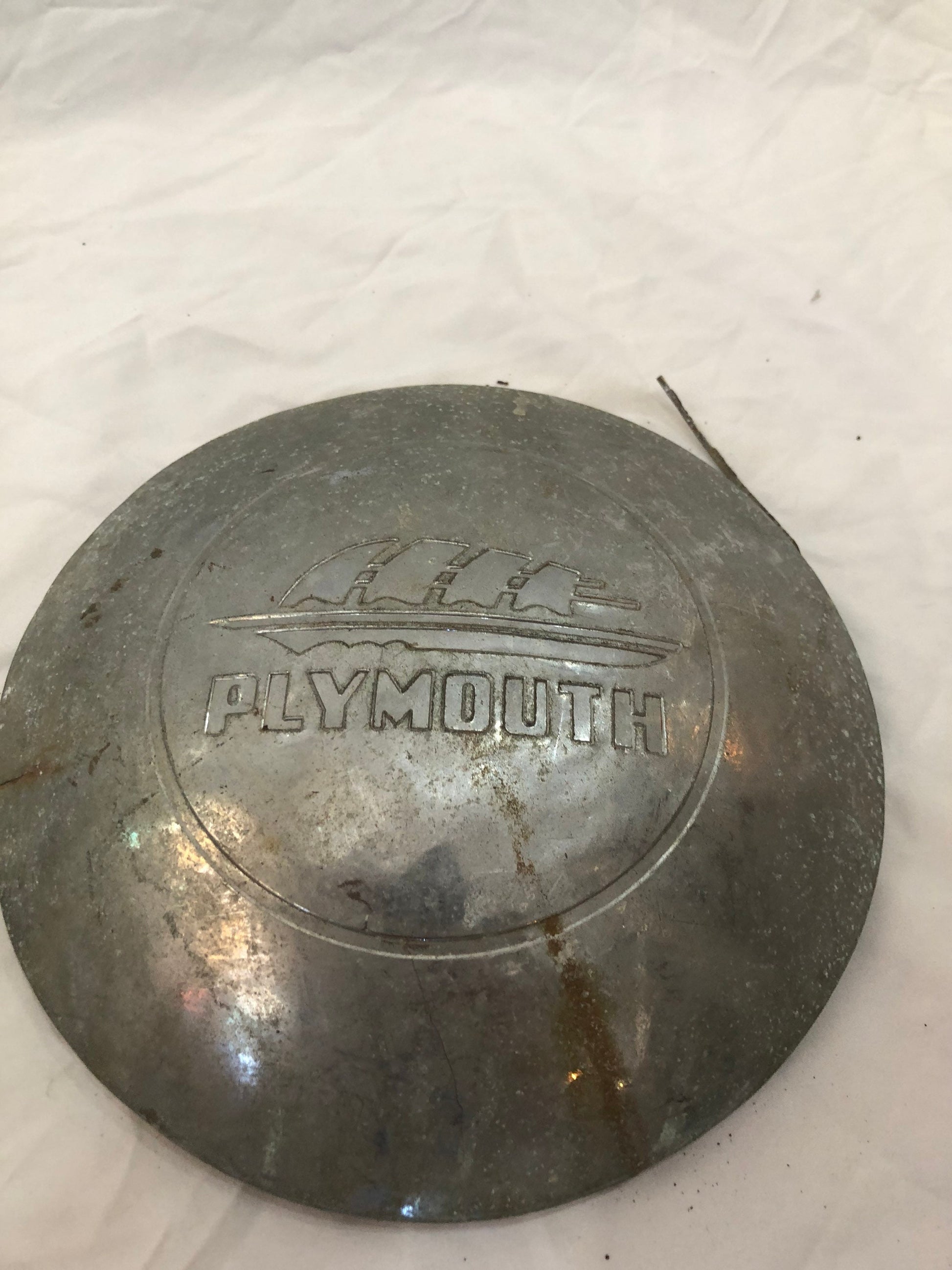 Pair of Vintage Plymouth Hub Caps