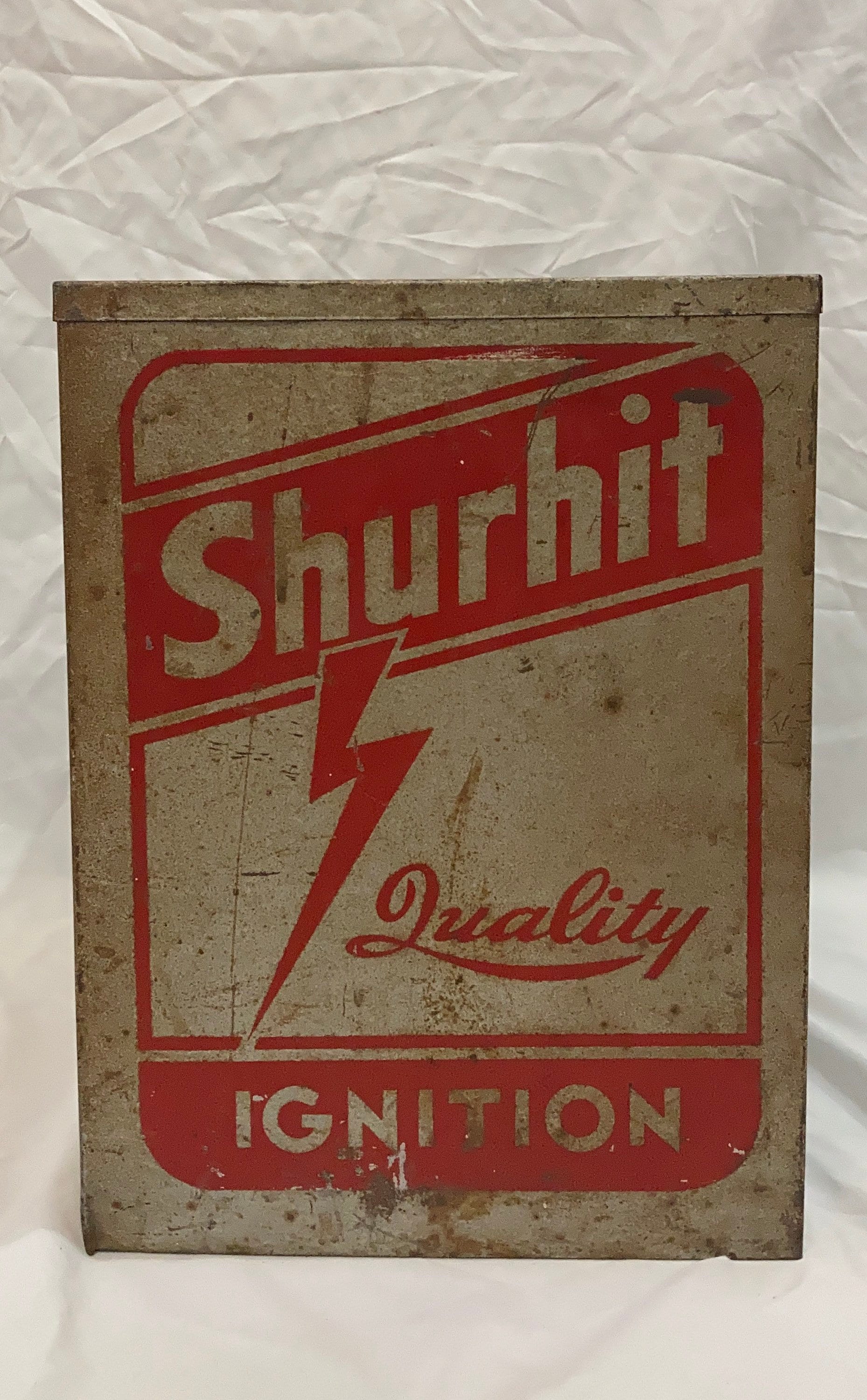 Vintage SHURHIT IGNITION Auto/Truck Parts Steel Cabinet | Home Decor