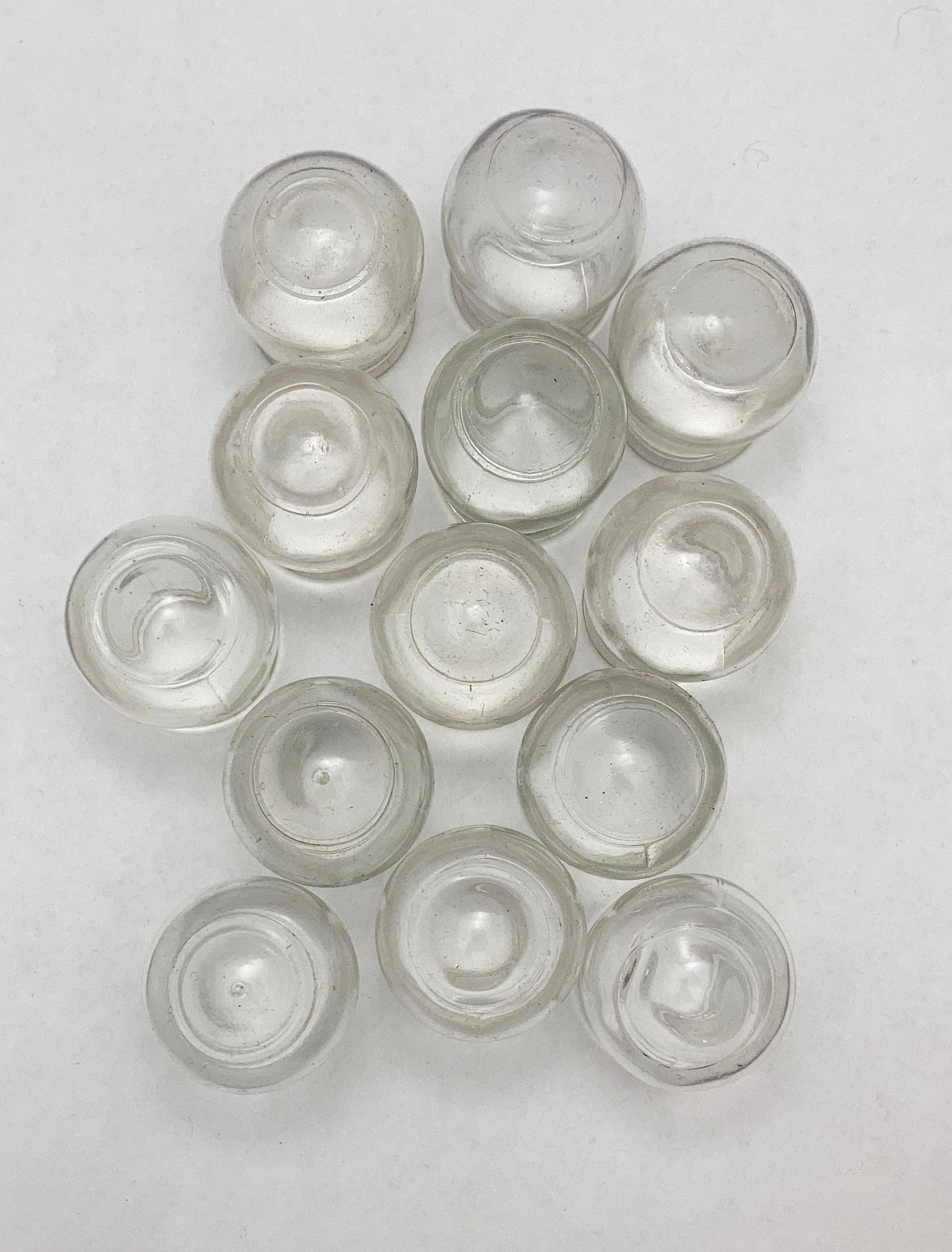 Set of 13 - 1960’s Vintage Russian Glass Cupping Jars