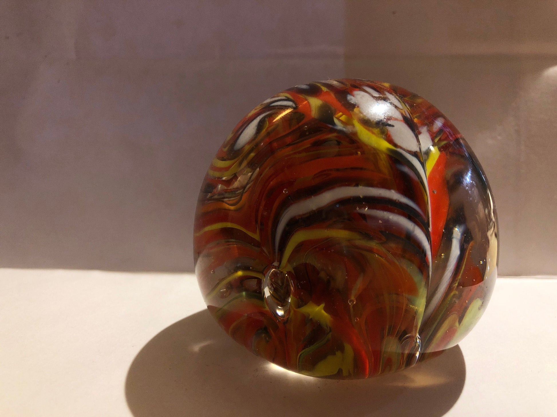 Vintage Glass Swirled Paperweight | Home and Living