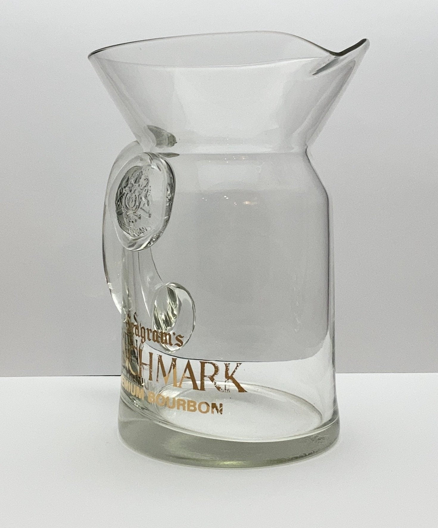 Seagram's Benchmark Premium Bourbon Rare Clear Glass Pitcher