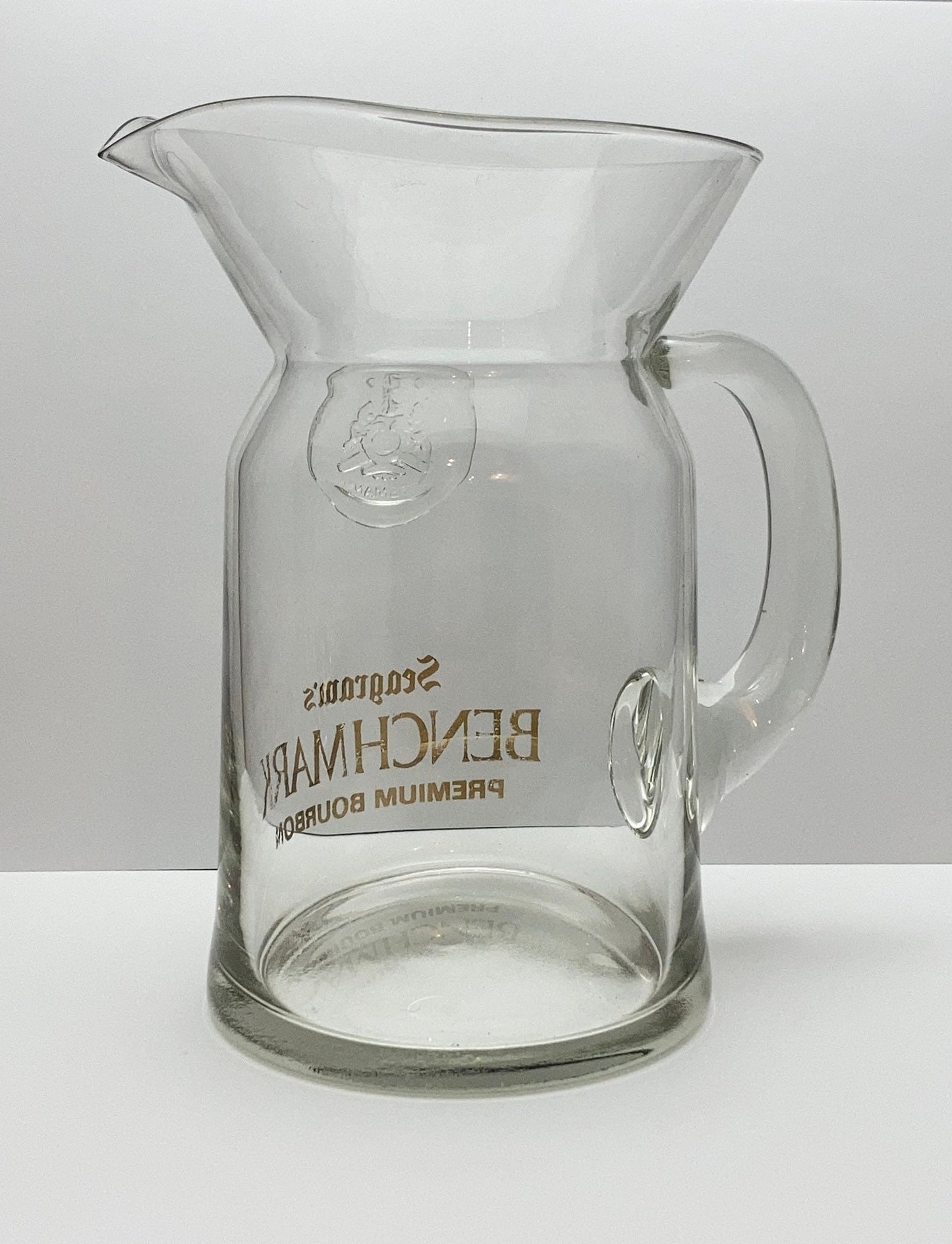 Seagram's Benchmark Premium Bourbon Rare Clear Glass Pitcher