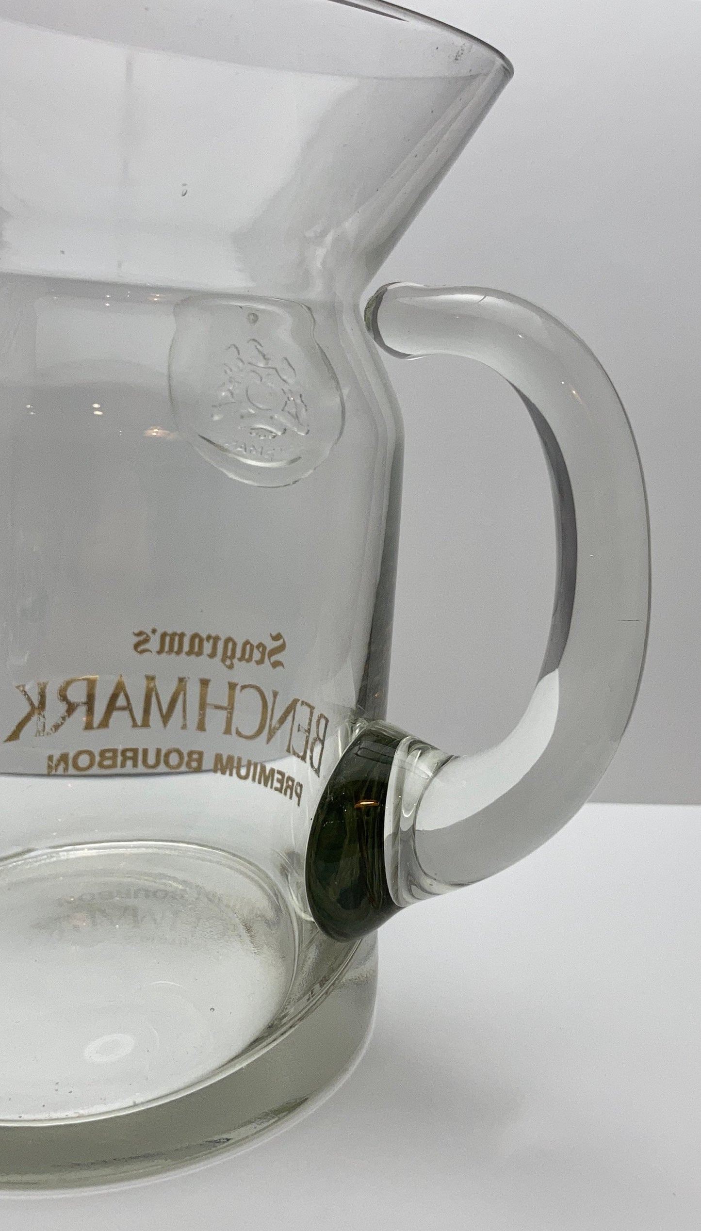 Seagram's Benchmark Premium Bourbon Rare Clear Glass Pitcher