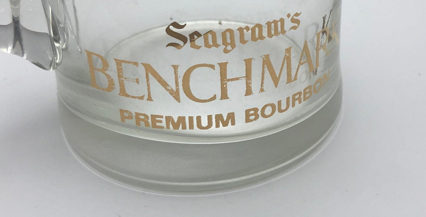 Seagram's Benchmark Premium Bourbon Rare Clear Glass Pitcher