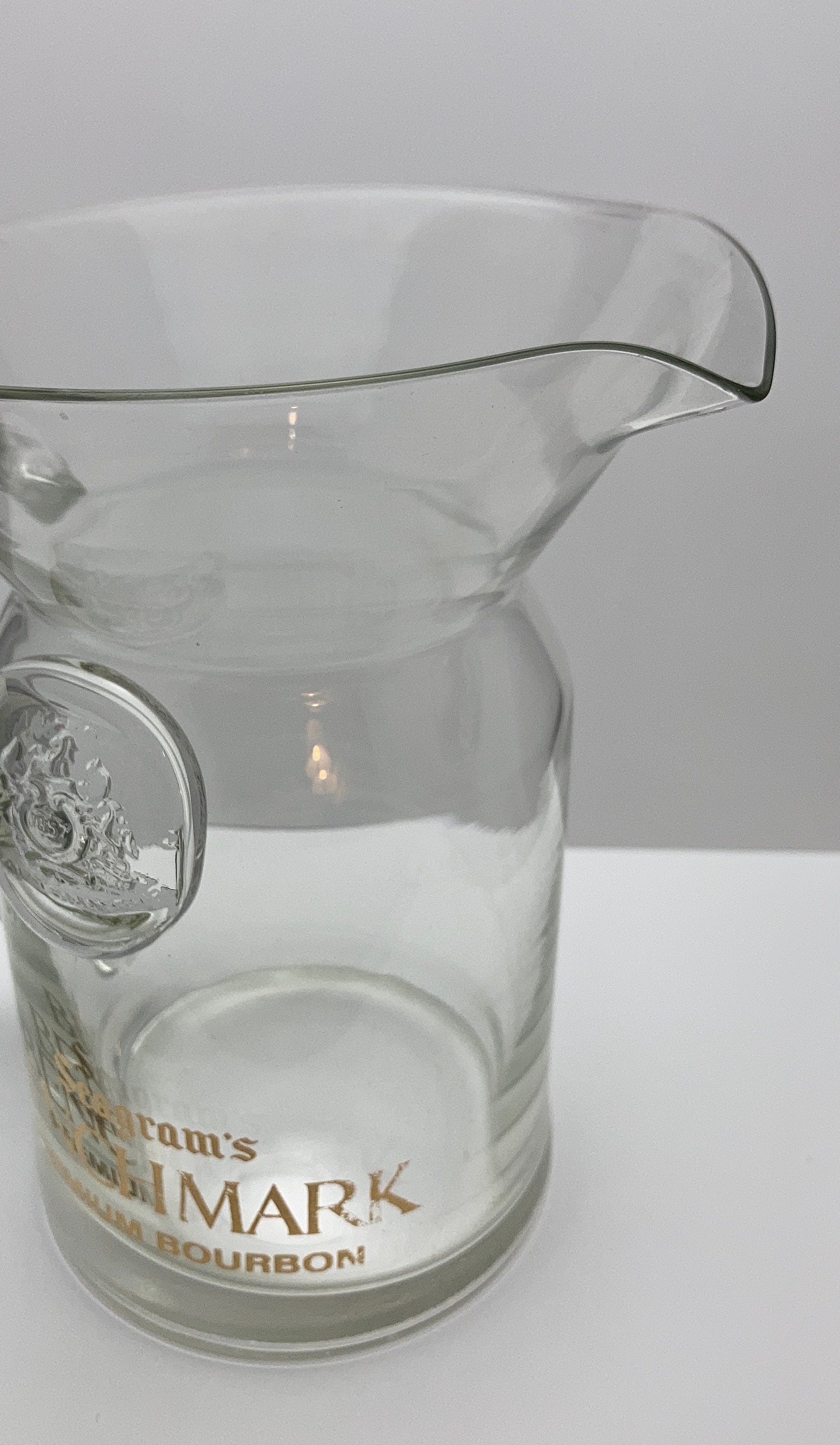 Seagram's Benchmark Premium Bourbon Rare Clear Glass Pitcher