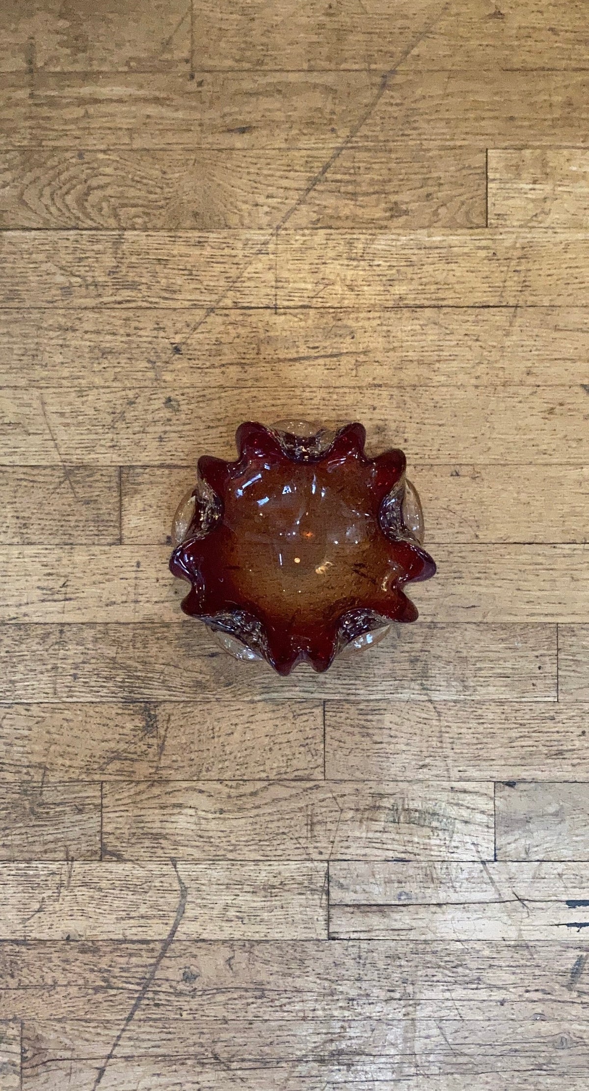Vintage Murano Glass Flower Petal Bowl | Home Decor