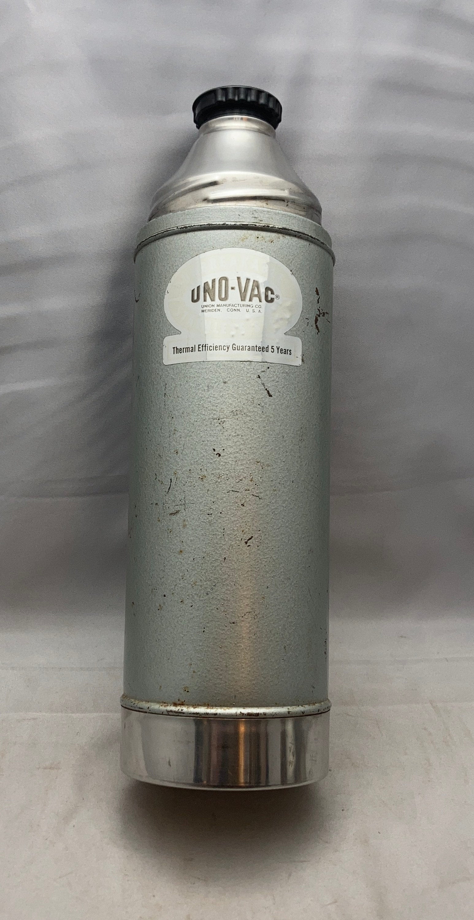 Vintage UNO-VAC Unbreakable Liner Stainless Steel Thermos