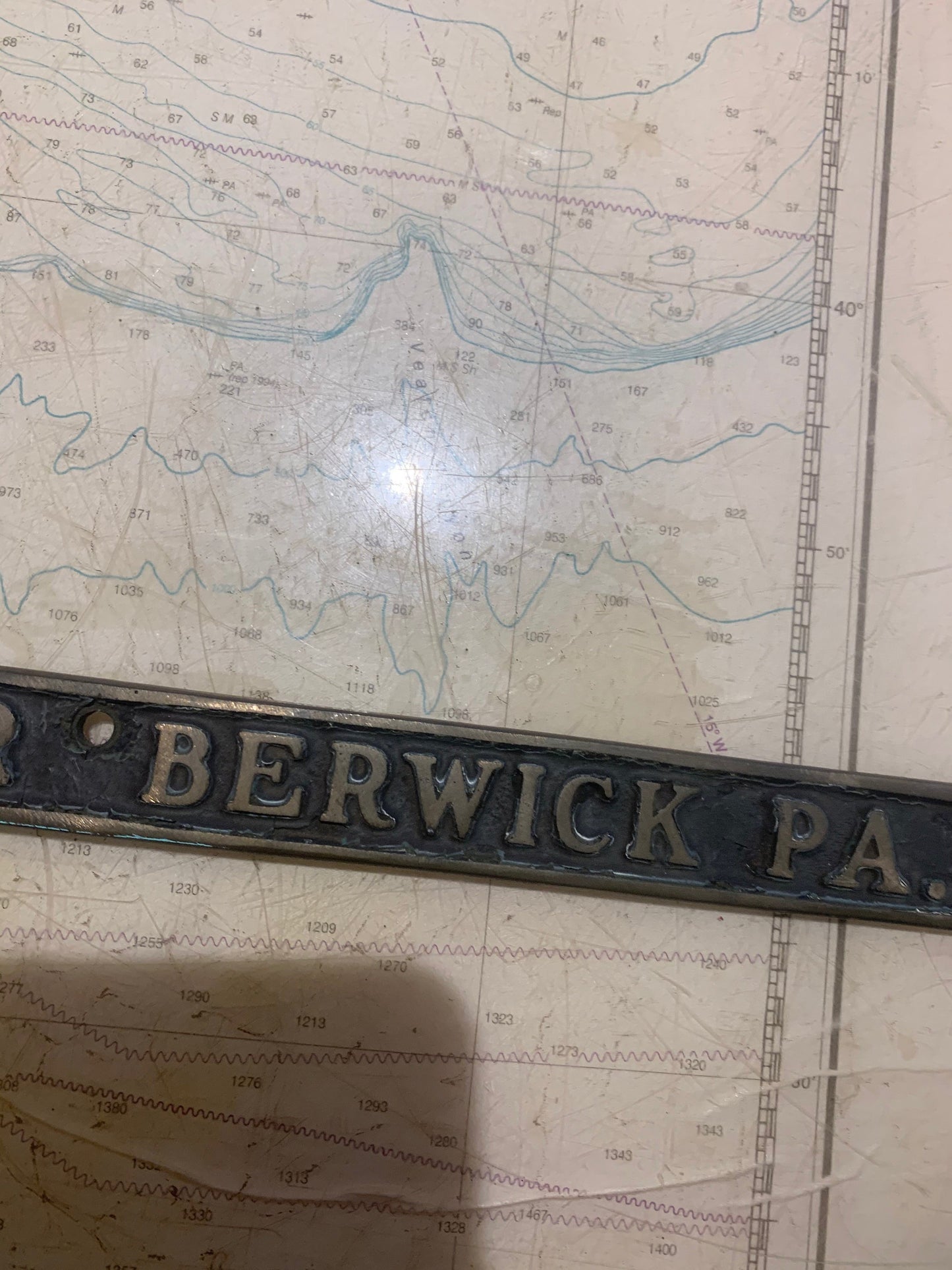 Vintage Railroad Name Plate for American Car and Foundry Company Builder, Berwick, PA Solid