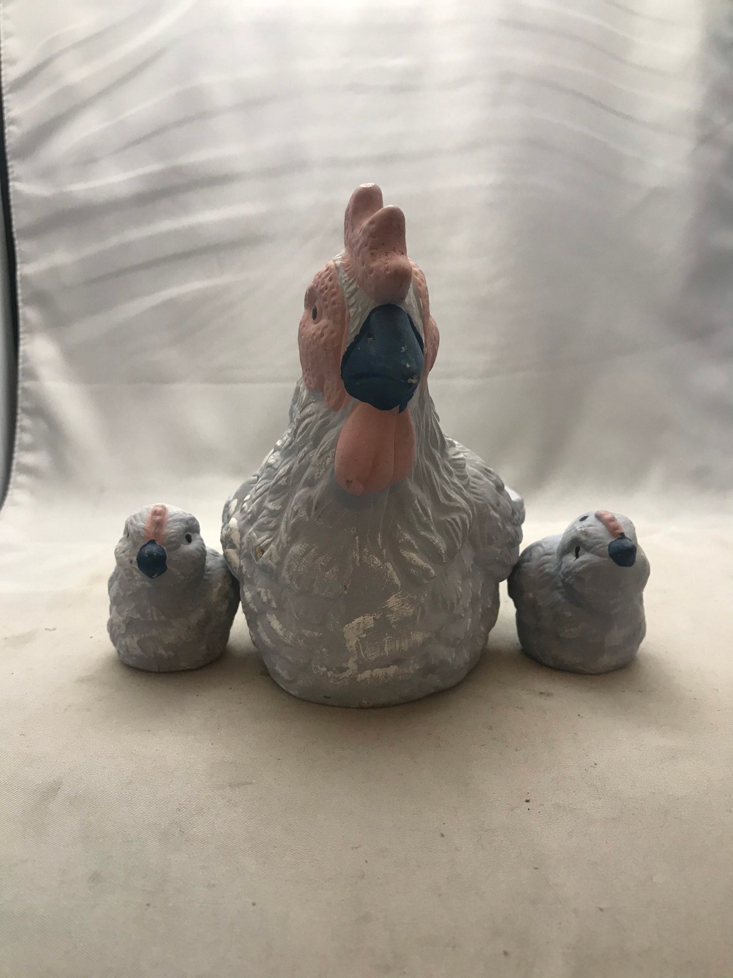 Vintage Porcelain Chicken and Chicks - Salt&Pepper Shakers