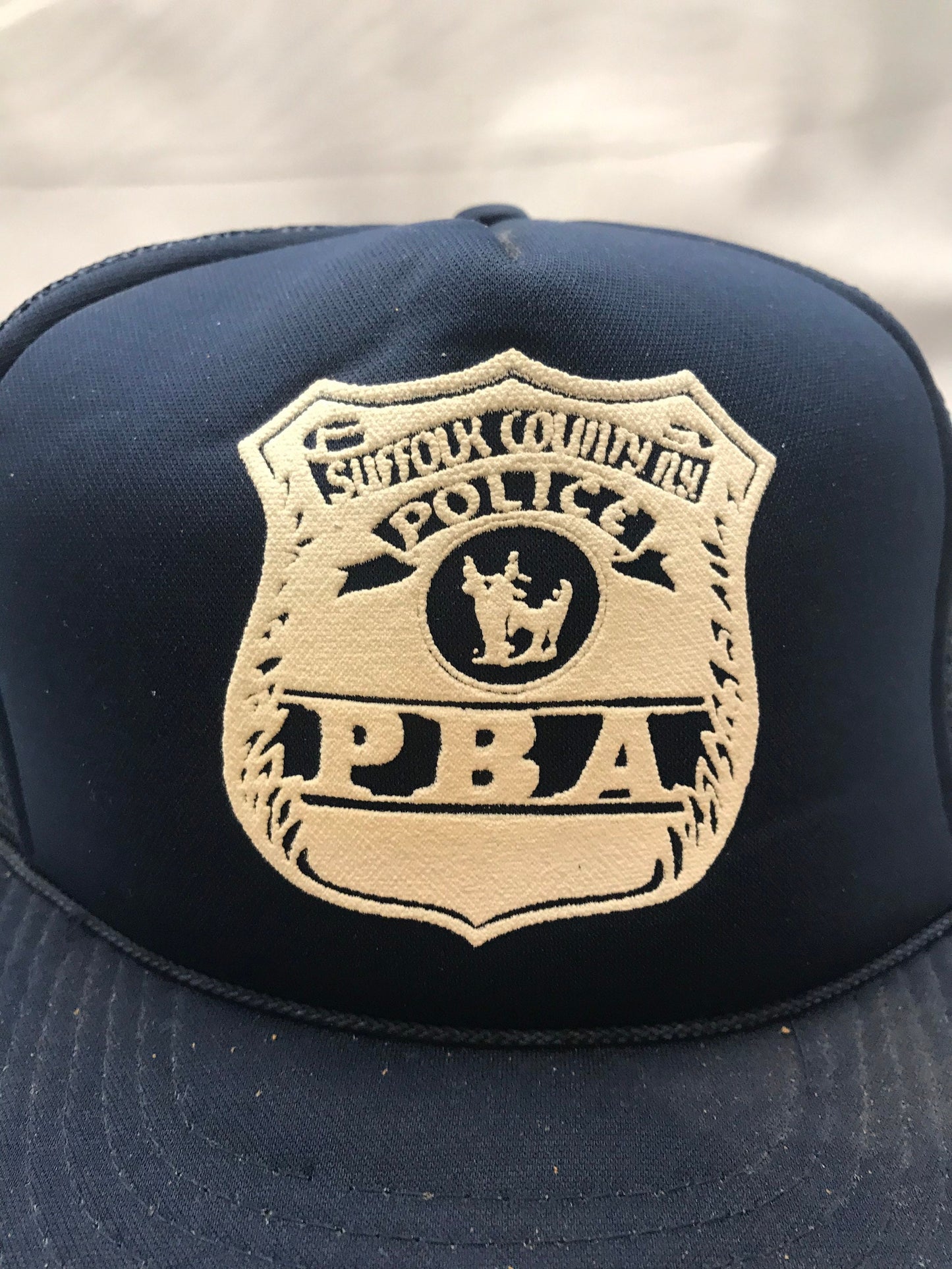 Vintage Suffolk County Police PBA Trucker Cap